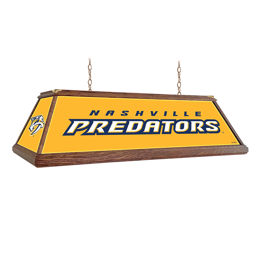Nashville Predators: Premium Wood Pool Table Light