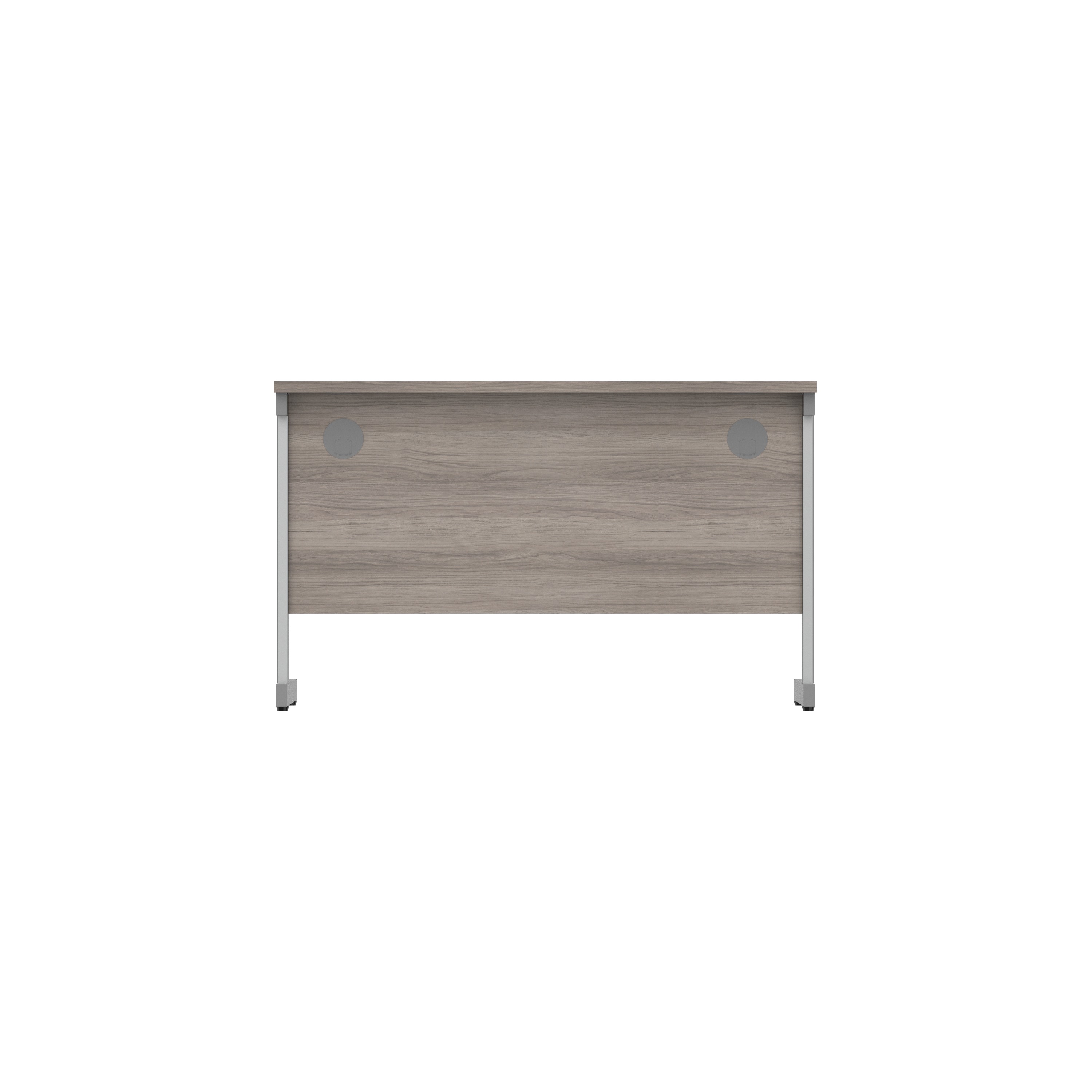 Office Rectangular Desk with Steel Single Upright Cantilever Frame (FSC) | 1200X600 | Alaskan Grey Oak/Graphite thumbnail 5