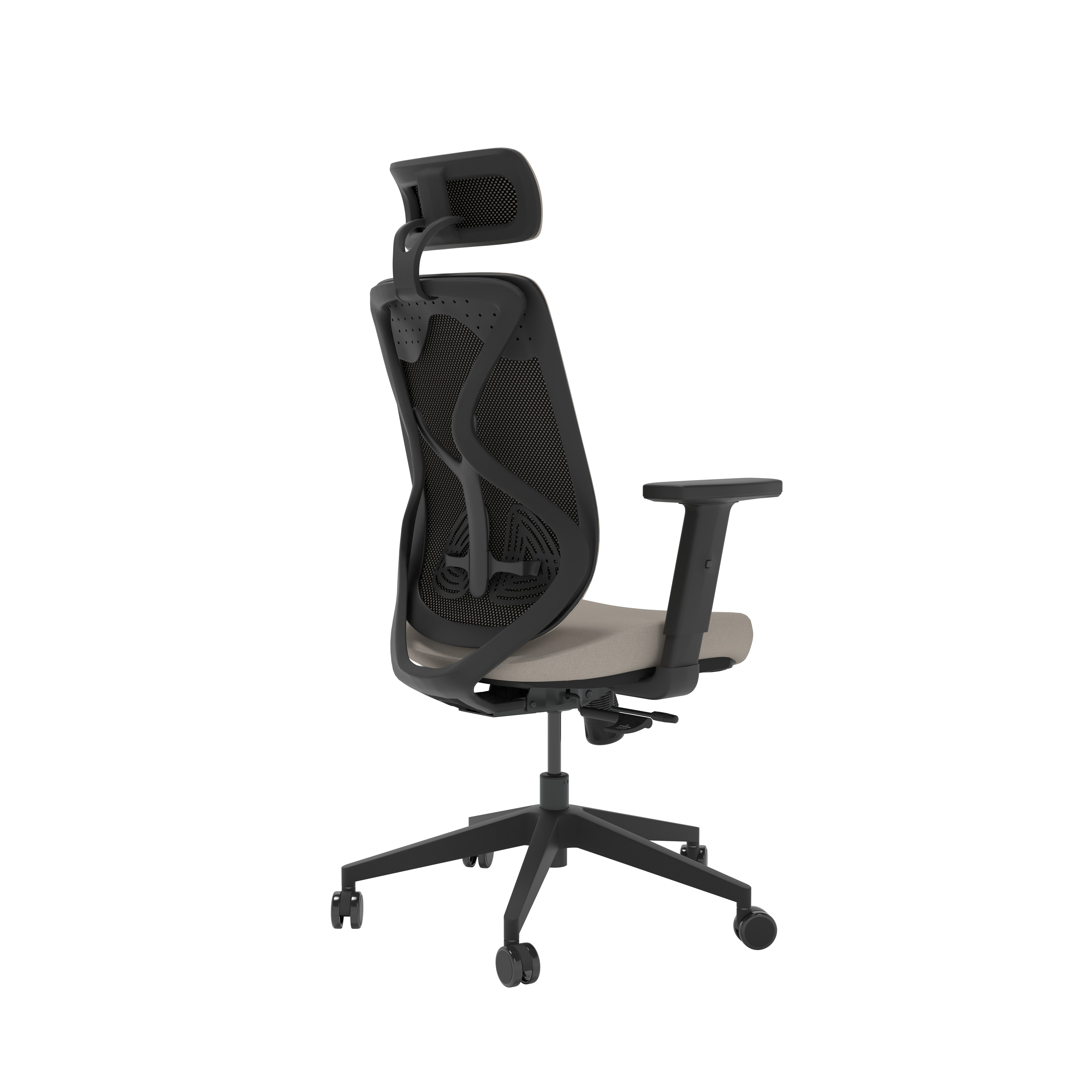 Maldini High Back Office Chair | Beige/Black thumbnail 4