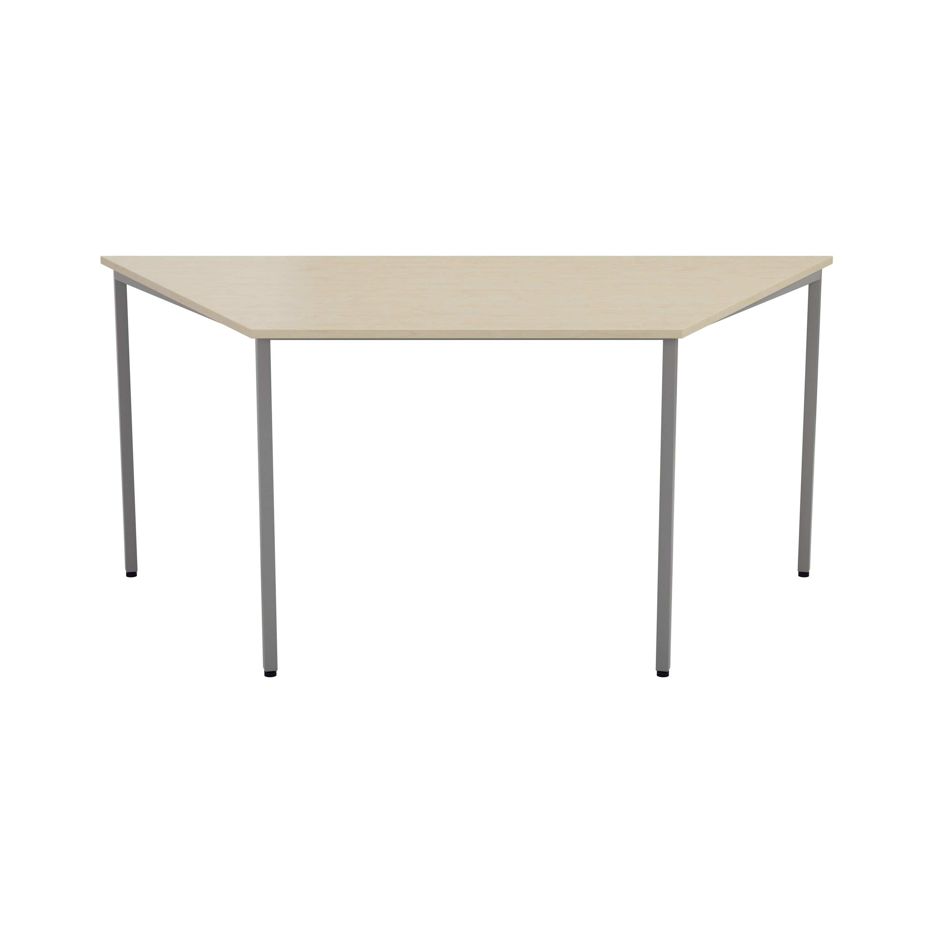 Trapezoidal Multi-purpose Table | 1600 X 800 | Maple/Silver thumbnail 2