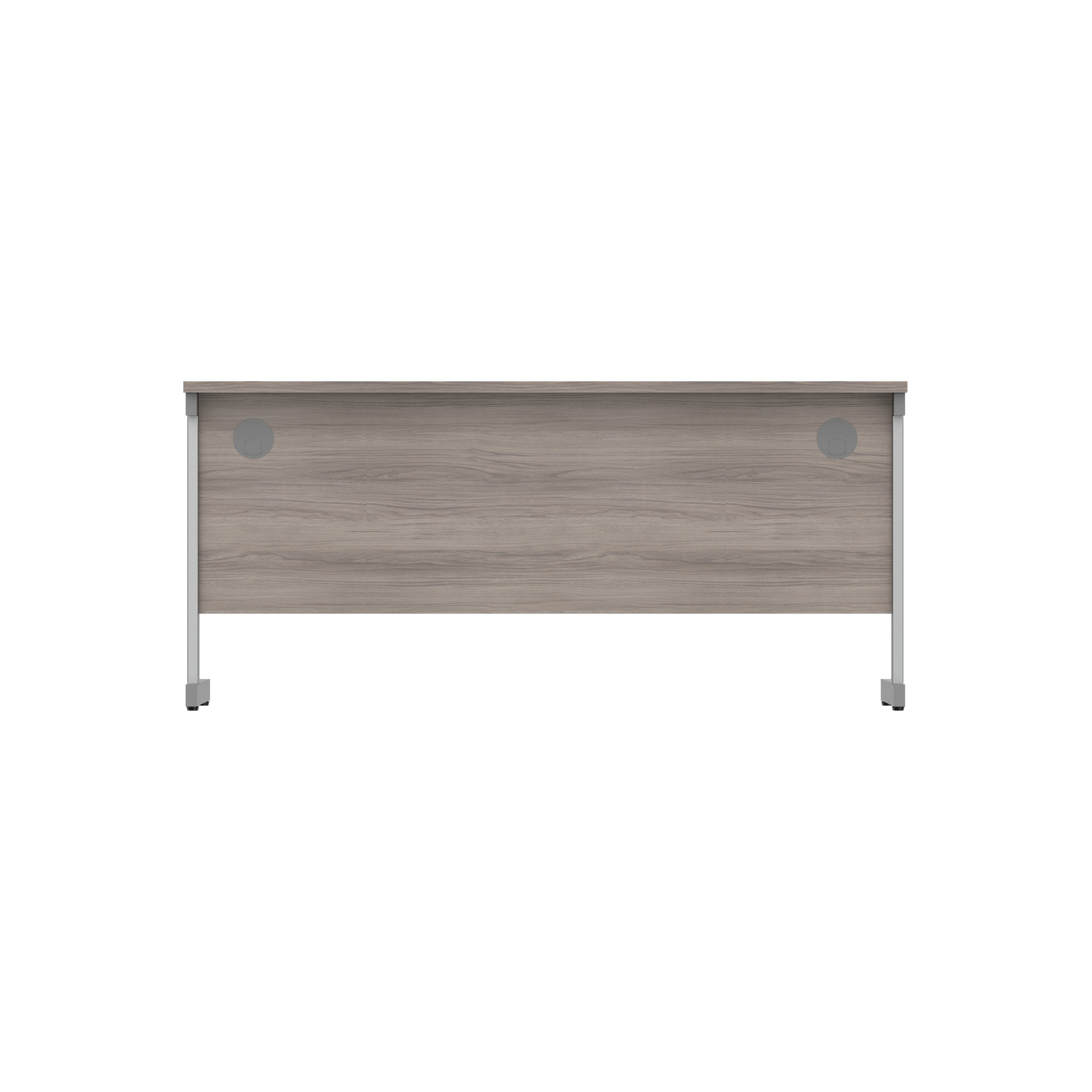 Office Rectangular Desk with Steel Single Upright Cantilever Frame (FSC) | 1600X600 | Alaskan Grey Oak/Graphite thumbnail 5
