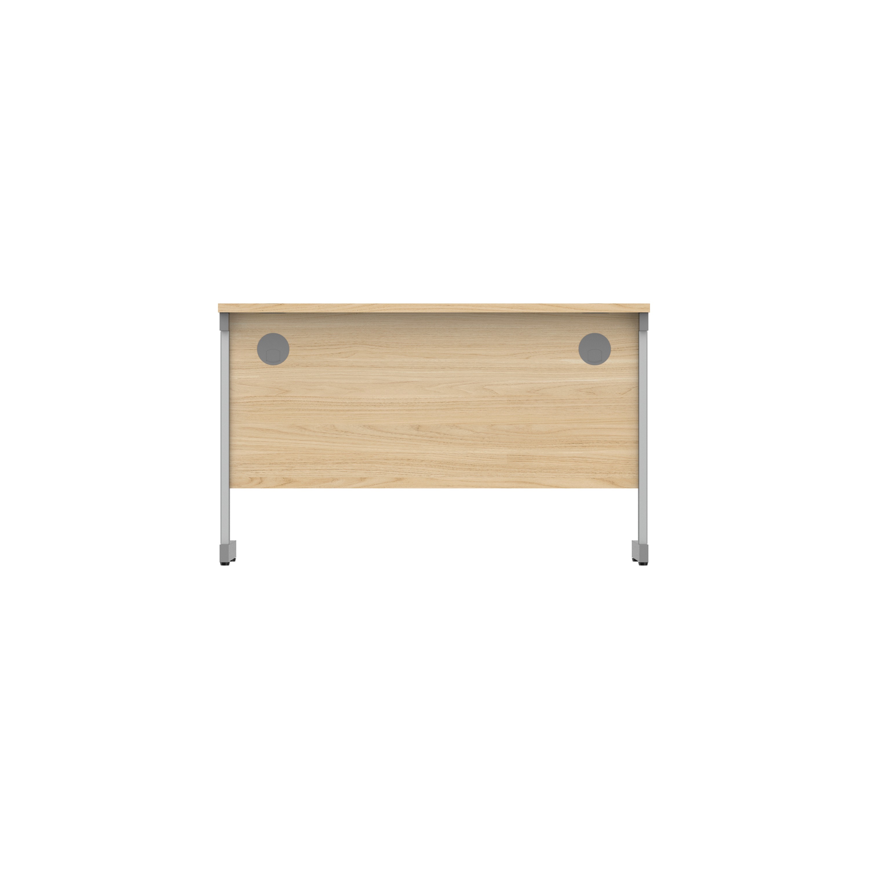 Office Rectangular Desk with Steel Single Upright Cantilever Frame (FSC) | 1200X600 | Canadian Oak/Graphite thumbnail 5