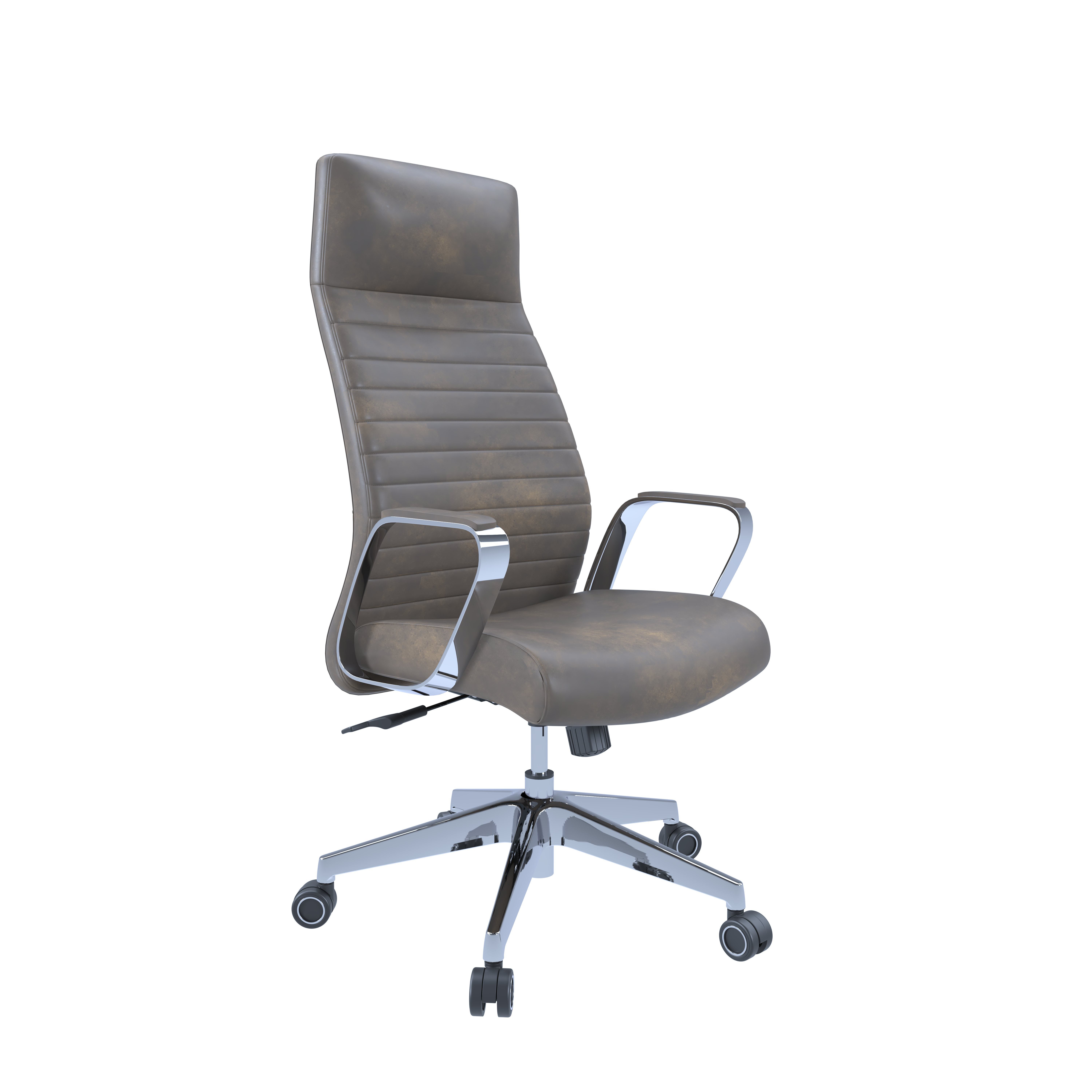 Dawn High Back Leather Executive Chair | Brown PU