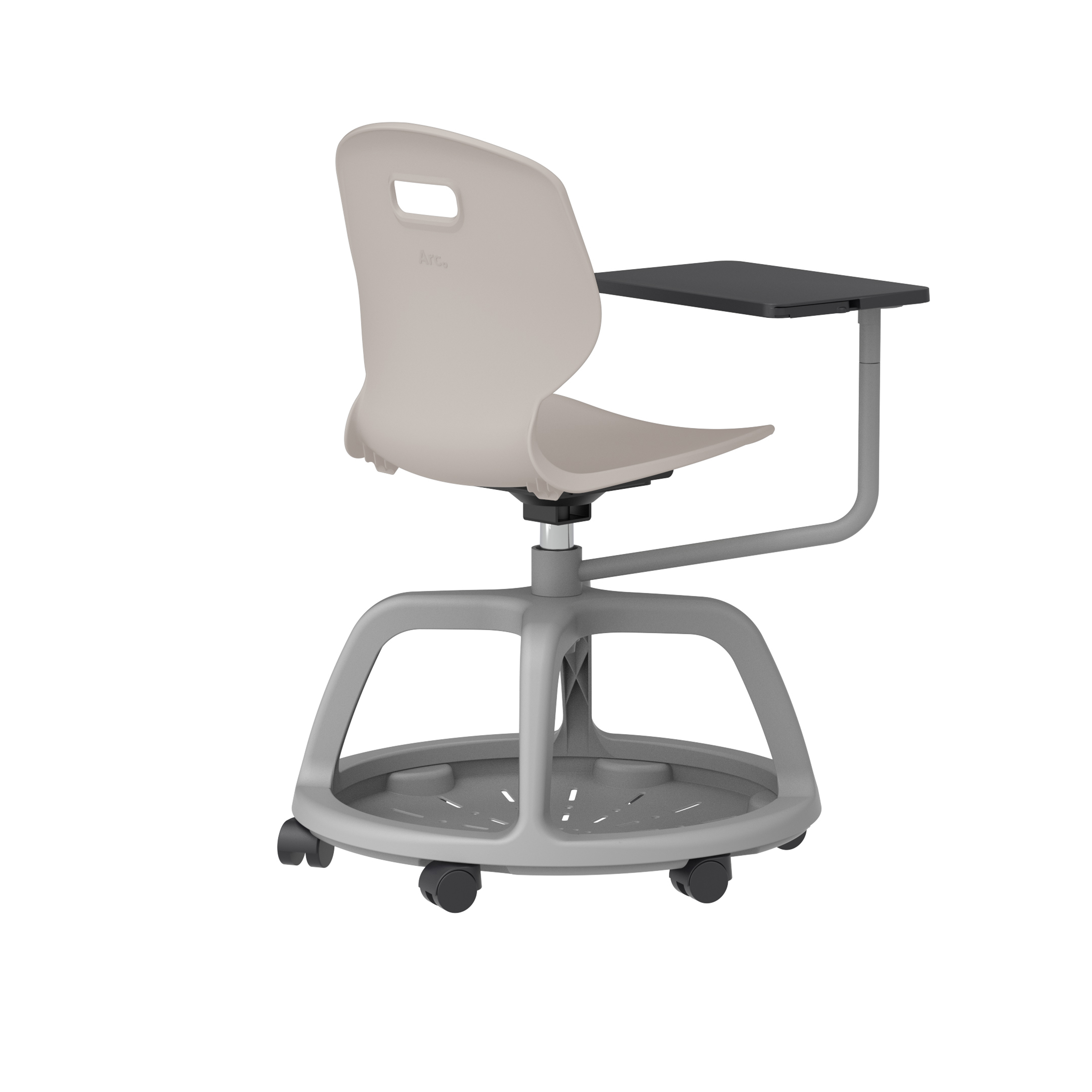 Titan Arc Community Swivel Chair with Arm Tablet thumbnail 4