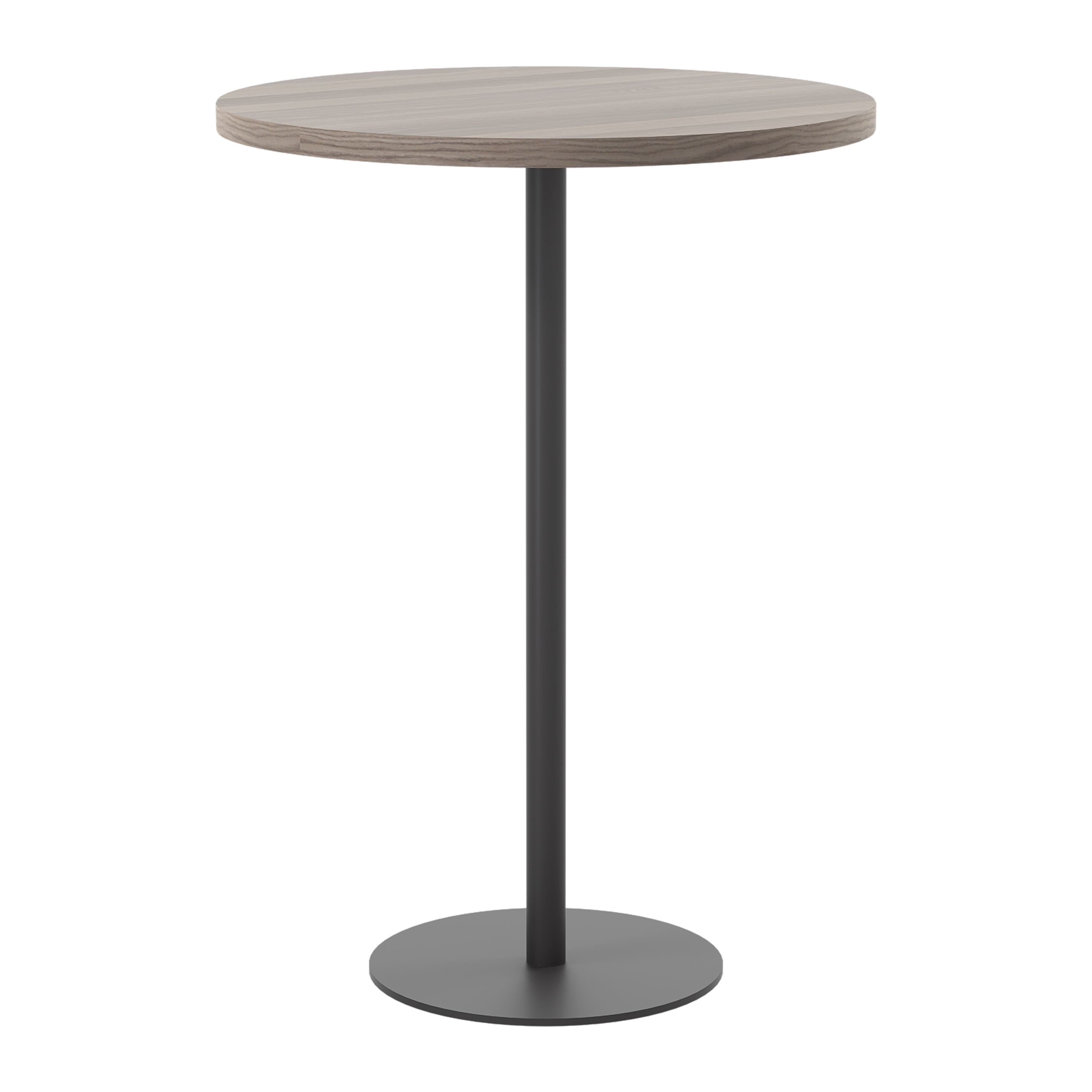 Contract Table High (FSC) | 800mm | Grey Oak/Black thumbnail 4