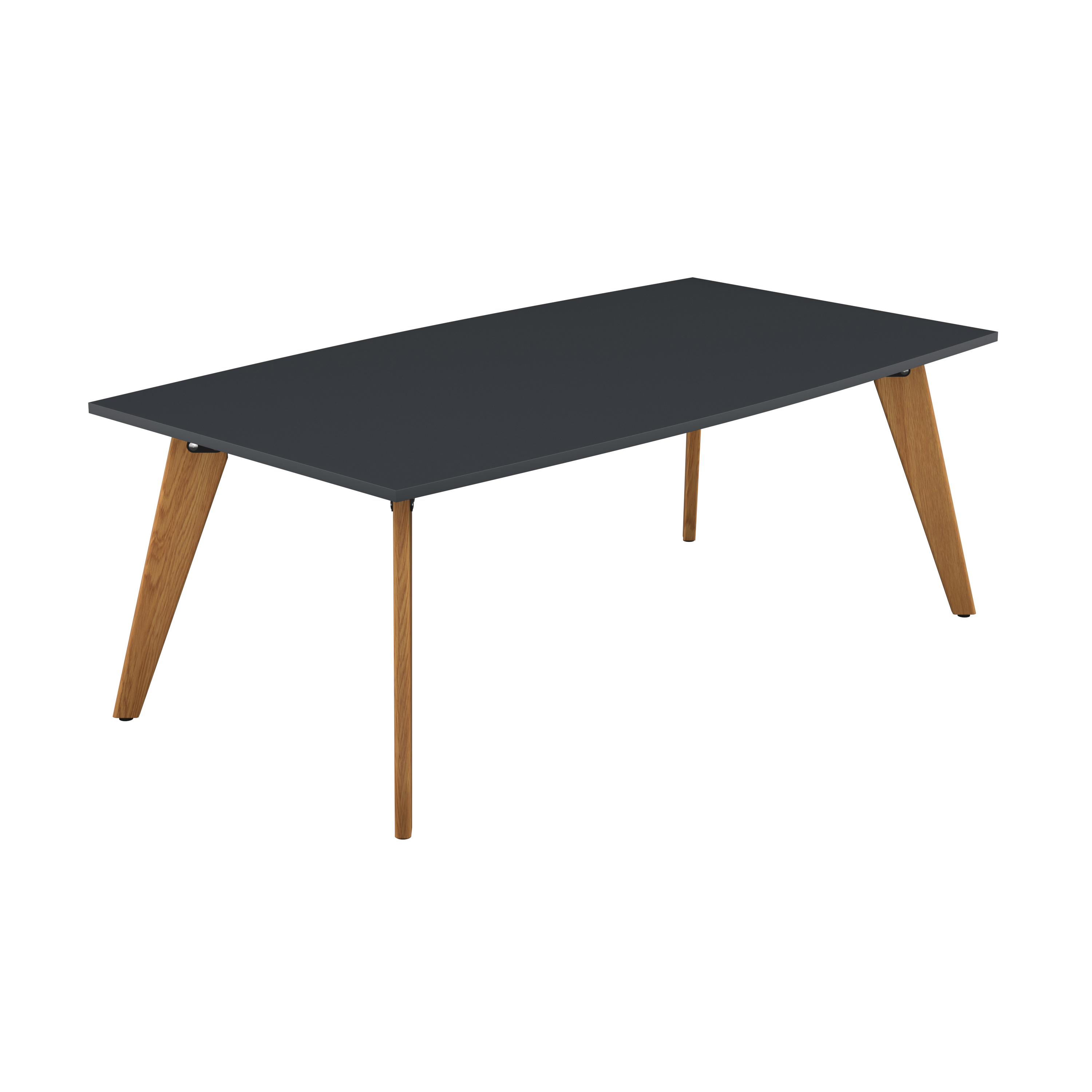 Plateau Barrel Table (FSC) | 2000 X 1000 | Anthracite