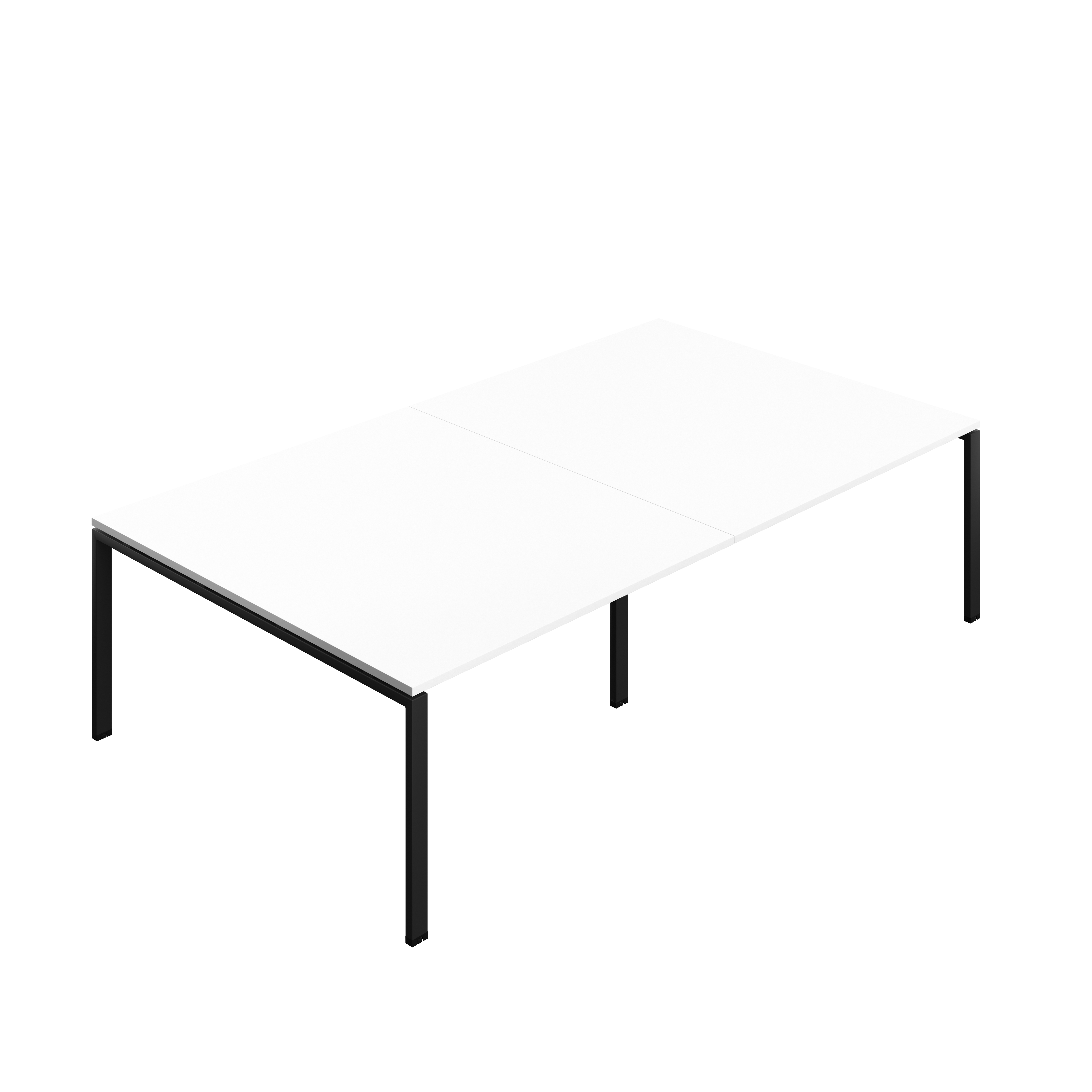 Synergy Meeting Table (FSC) : Goal Post Leg : 2800 | 1600 | White/Black