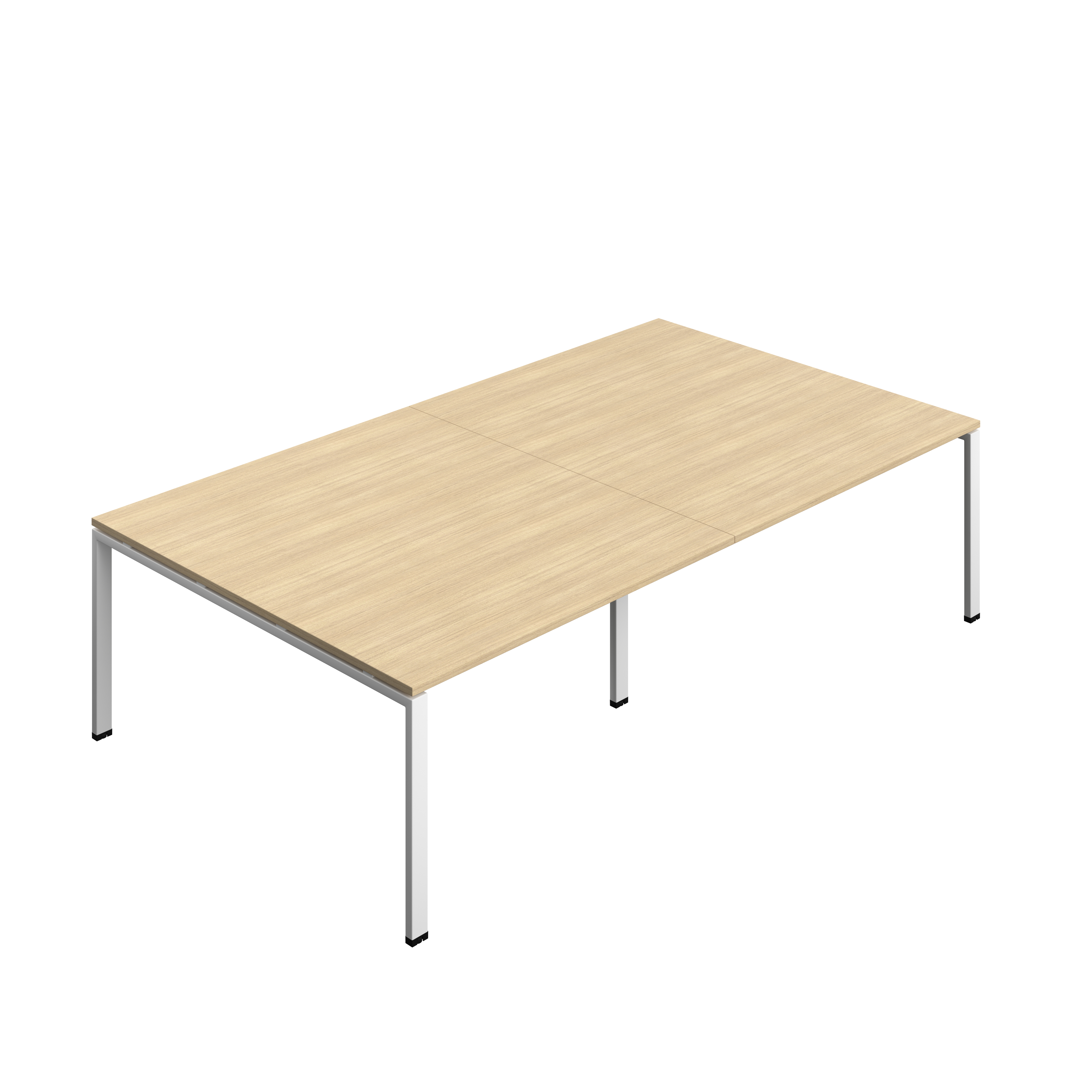 Synergy Meeting Table (FSC) : Goal Post Leg : 2800 | 1600 | Nova Oak/White