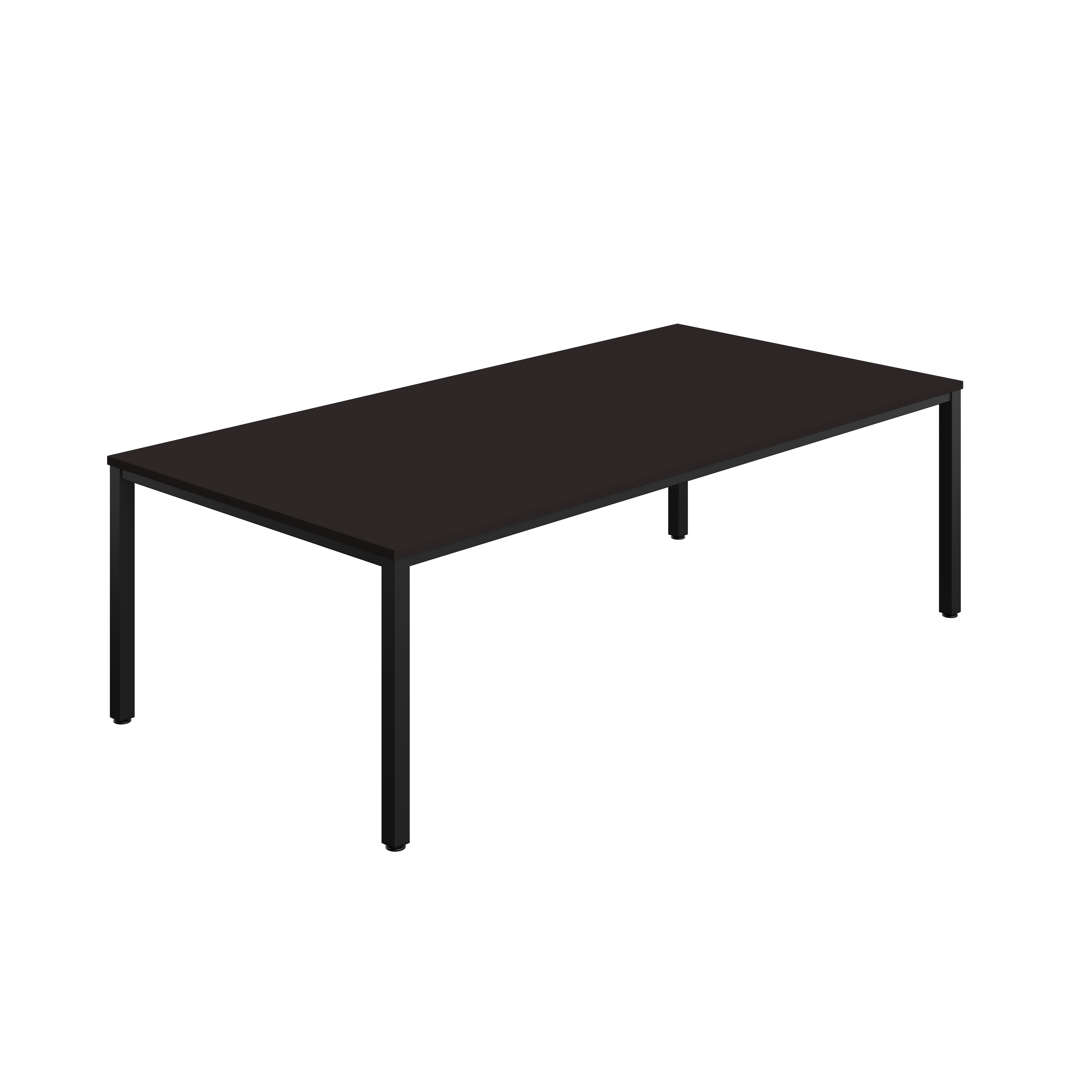 Fraction Infinity Rectangular Meeting Table (FSC) | 2400 X 1200 | Anthracite/Black