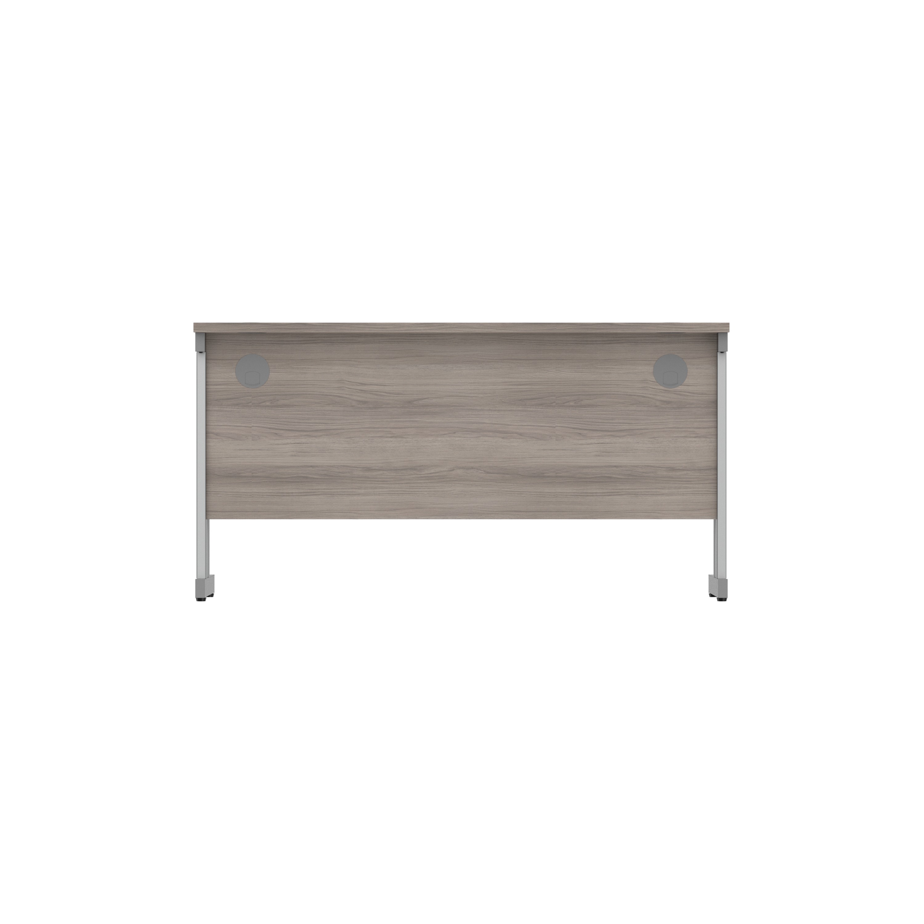 Office Rectangular Desk with Steel Double Upright Cantilever Frame (FSC) | 1400X600 | Alaskan Grey Oak/Graphite thumbnail 5