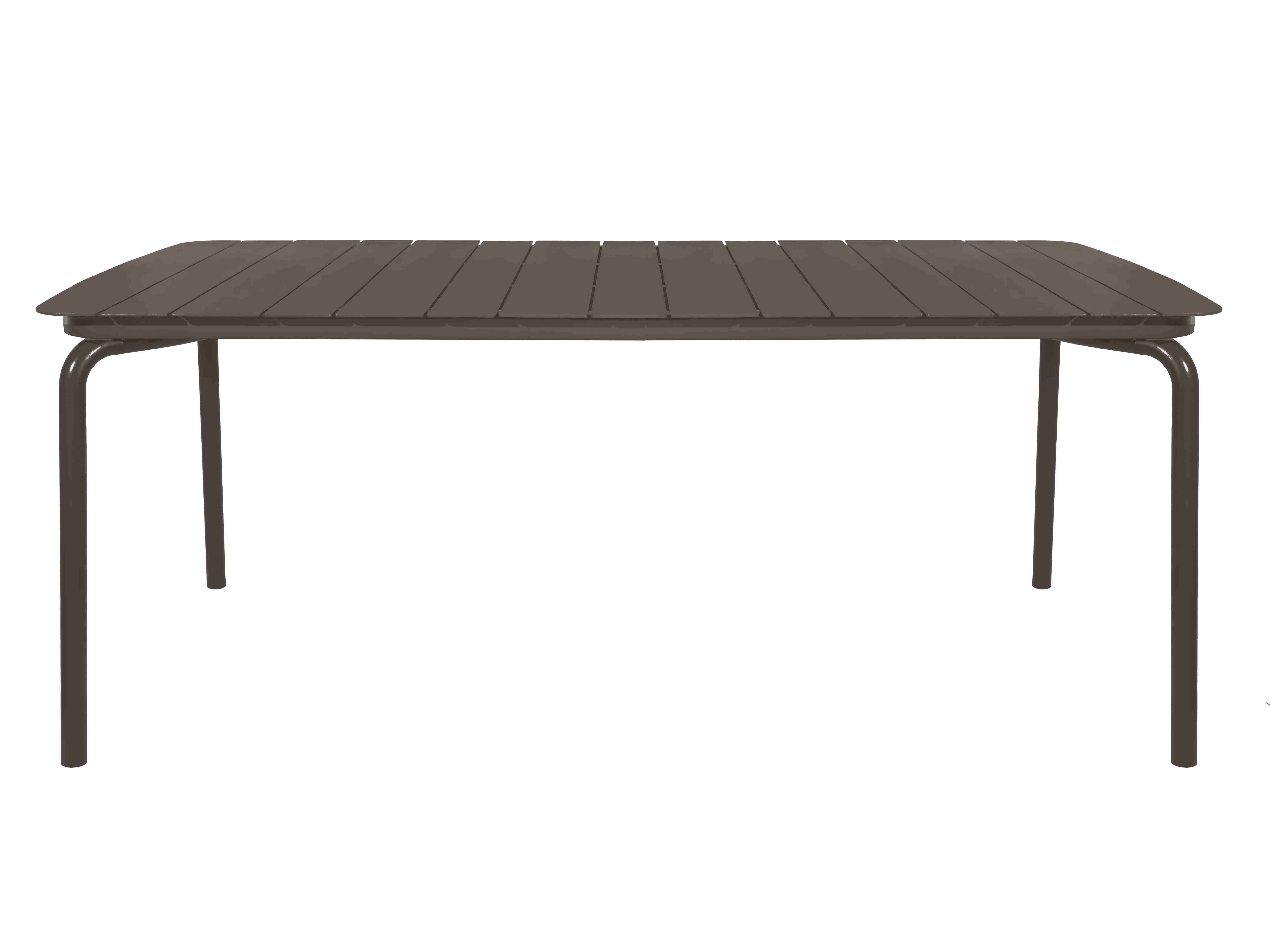Breeze Aluminium Slatted Table | Rectangular | Charcoal
