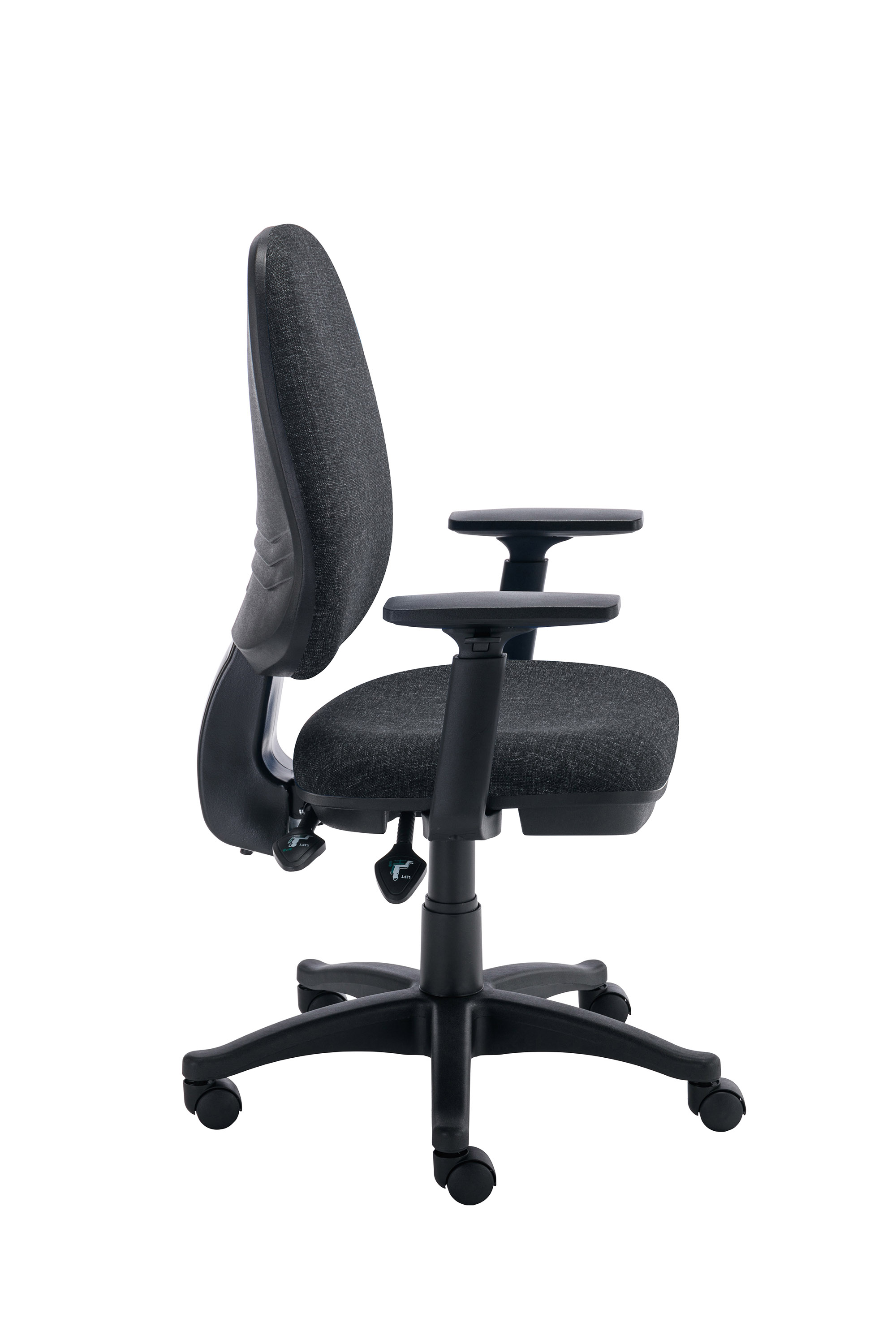 Versi 2 Lever Operator Chair | Adjustable Arms | Charcoal thumbnail 3