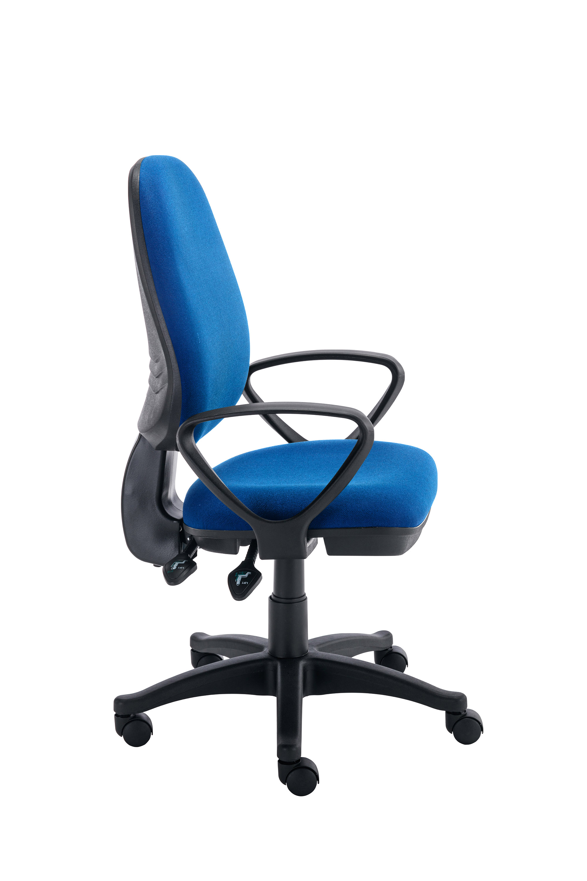 Versi 2 Lever Operator Chair | Fixed Arms | Royal Blue thumbnail 3