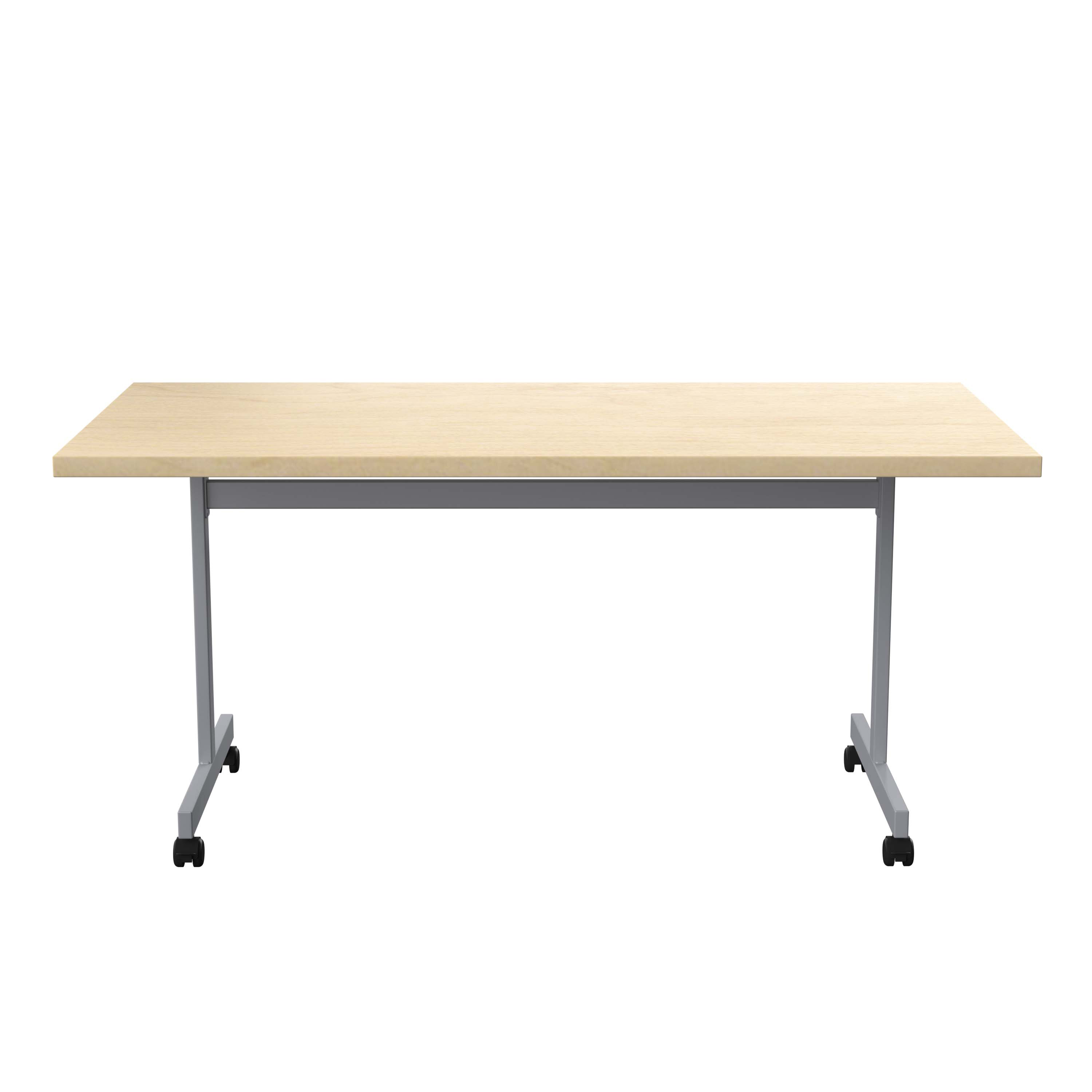 One Eighty Rectangular Tilting Table (FSC) | 1600 X 800 | Maple/Silver thumbnail 2