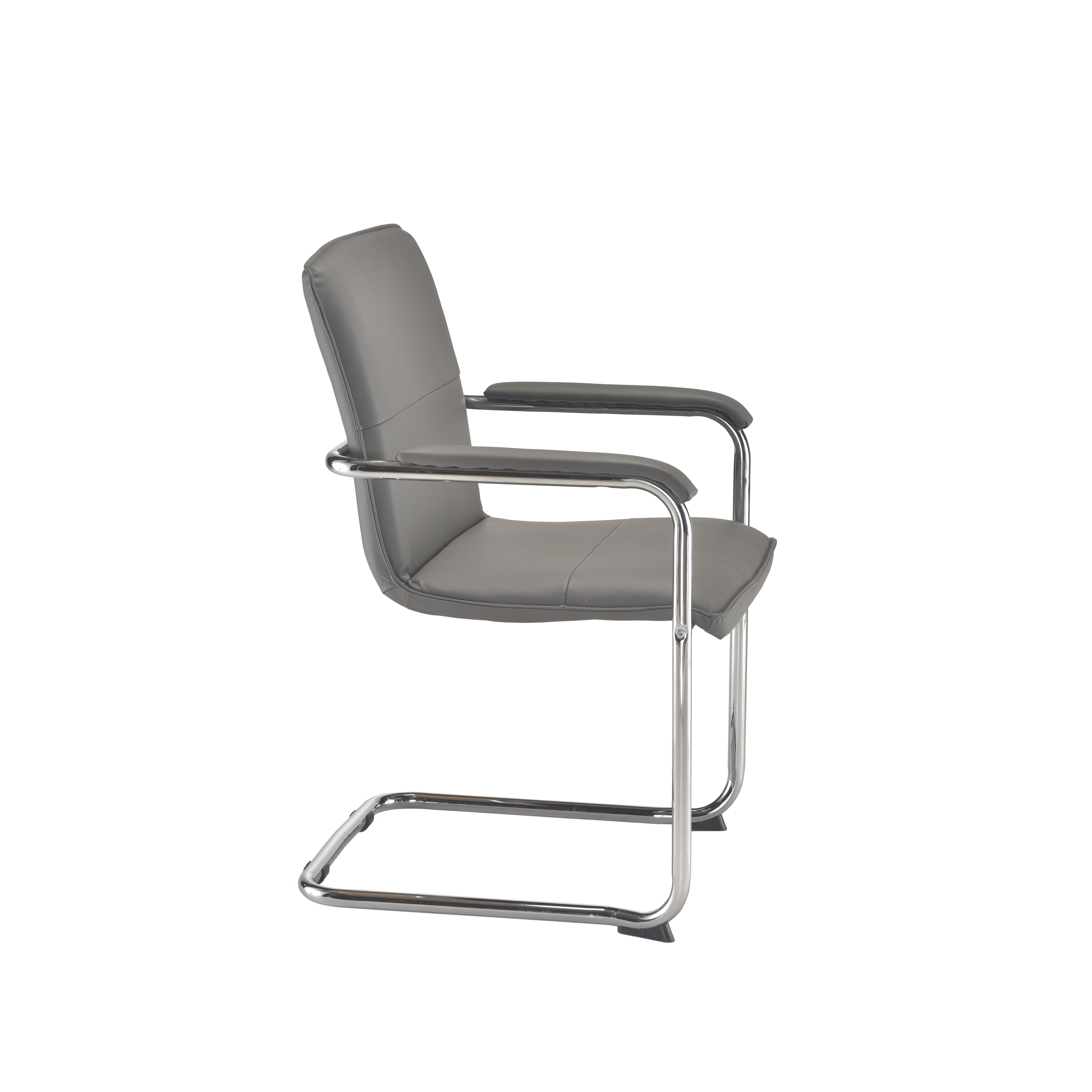 Pavia Visitor Chair | Grey Pu thumbnail 3