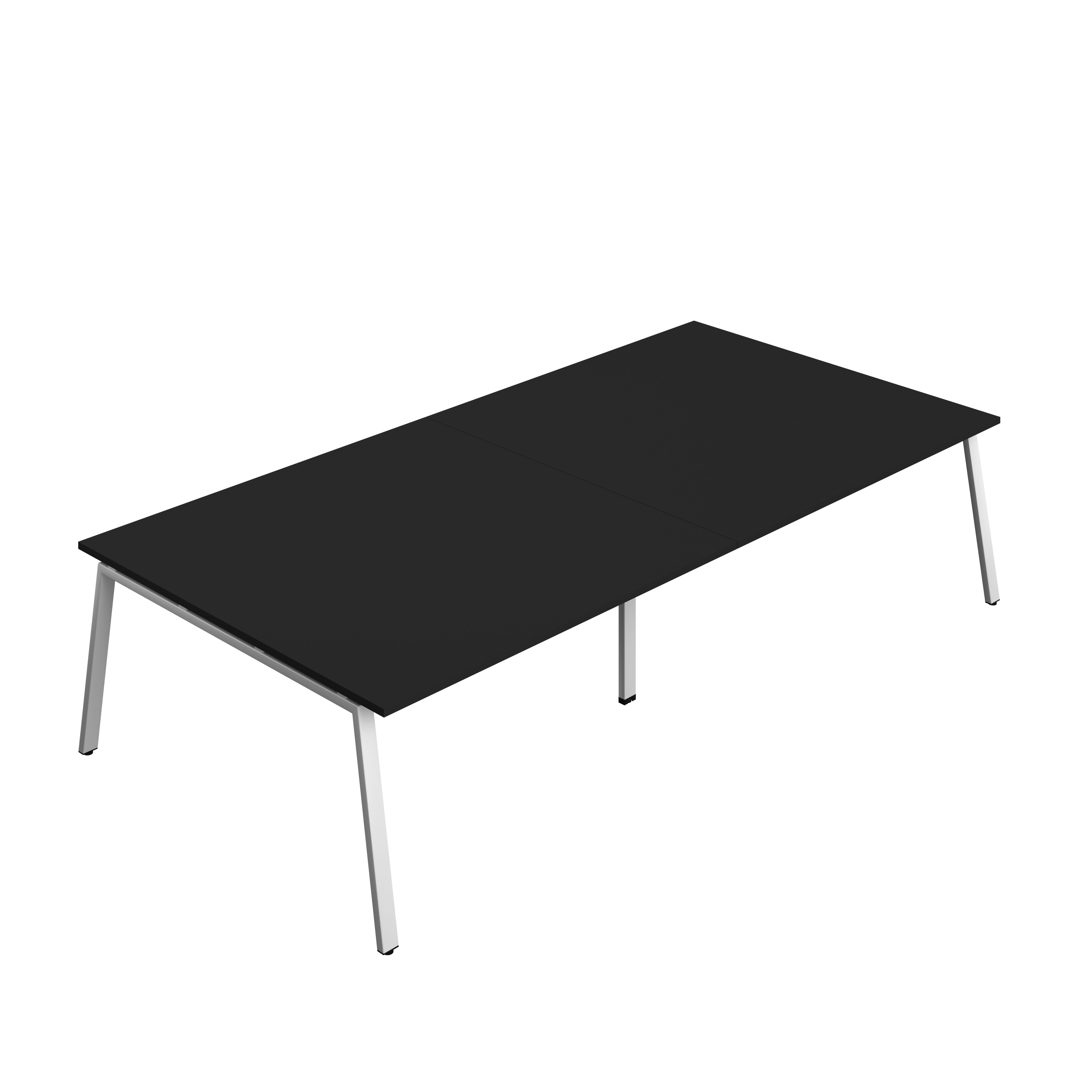 Synergy Meeting Table (FSC) : A-Frame Leg : 3200 | 1600 | Black/Silver