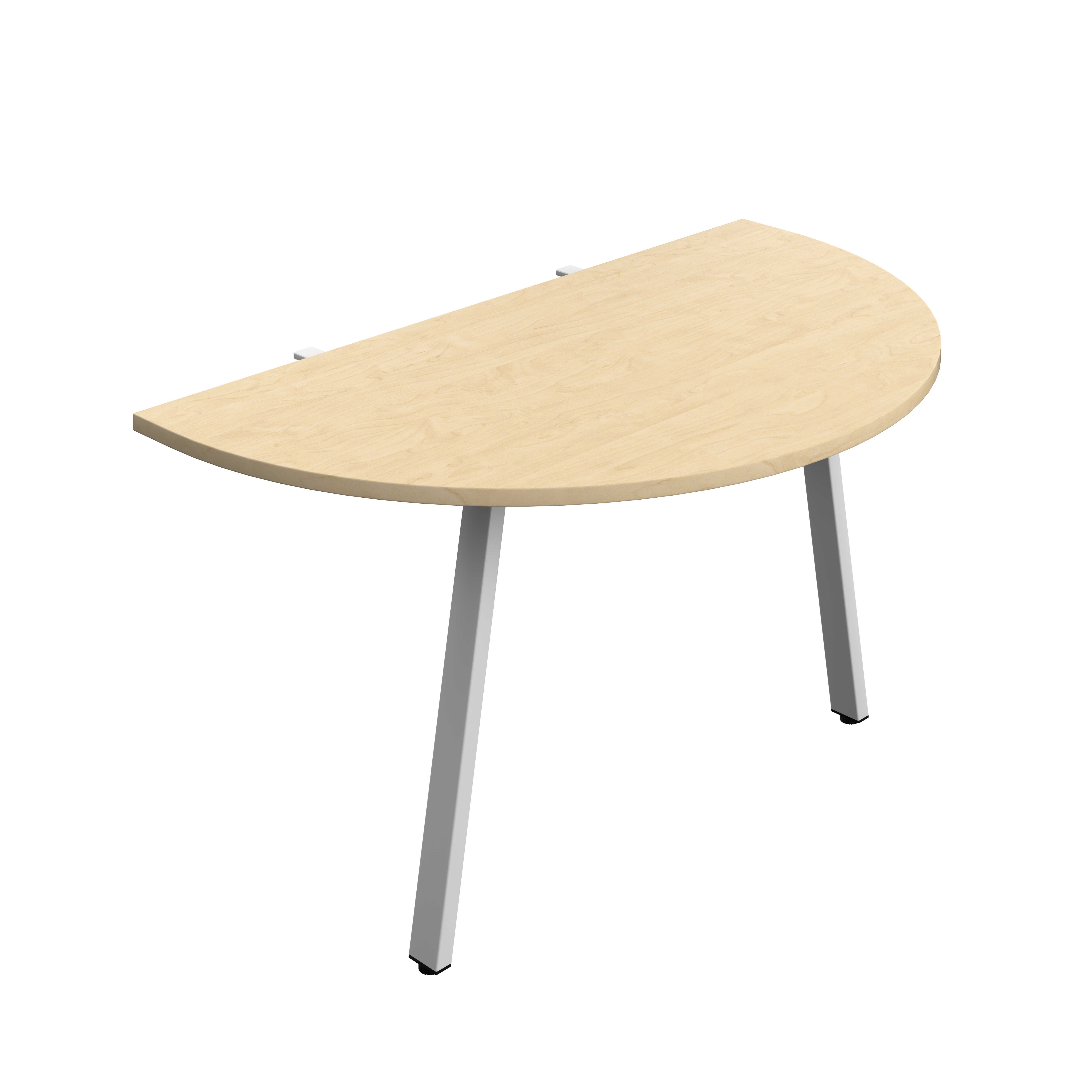 Synergy Screen Depth D-End Single Person Bench : A-Frame Leg : 1400 | 800 | Maple/Silver