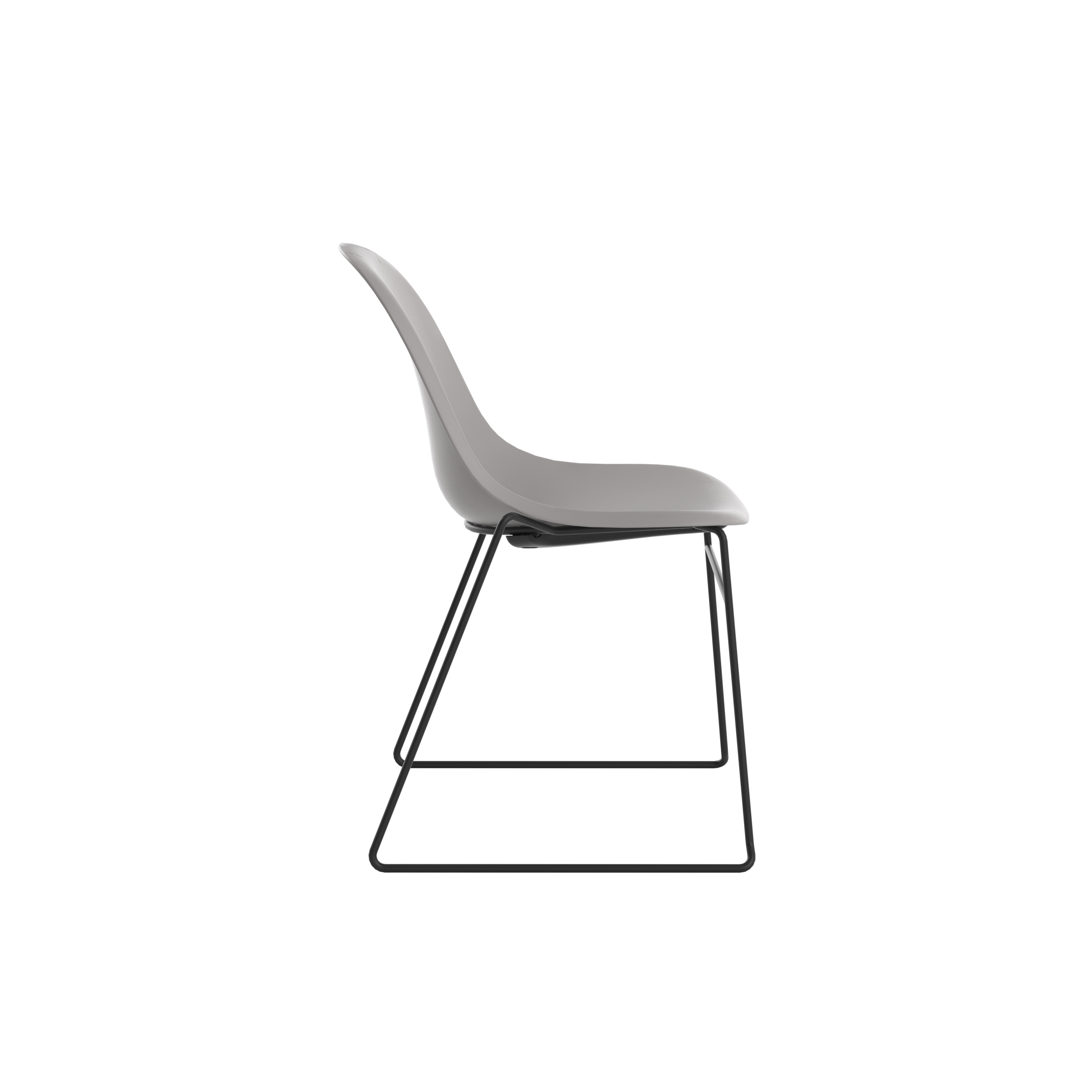 Lizzie Skid Chair | Grey thumbnail 3