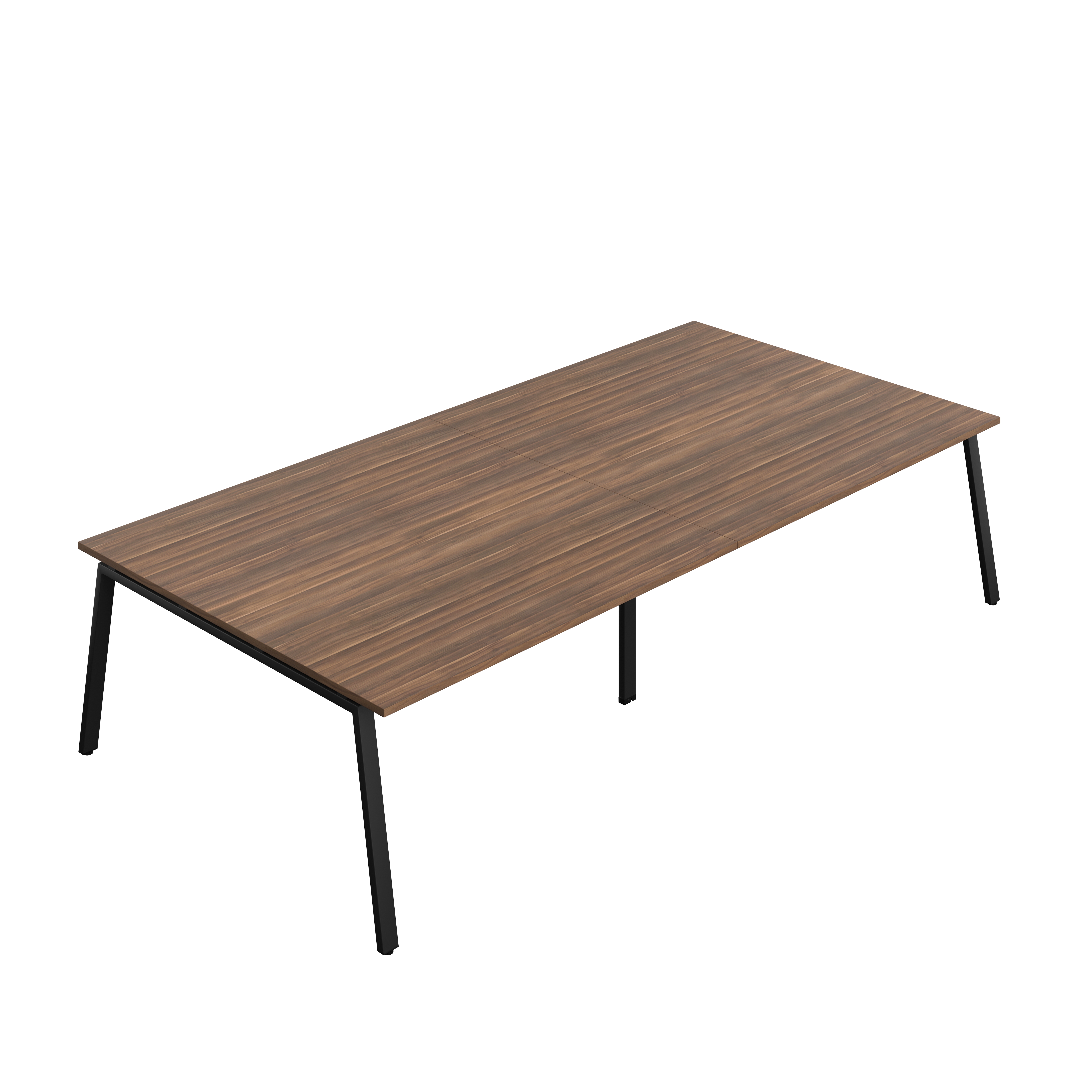 Synergy Meeting Table (FSC) : A-Frame Leg : 3200 | 1600 | Dark Walnut/Black