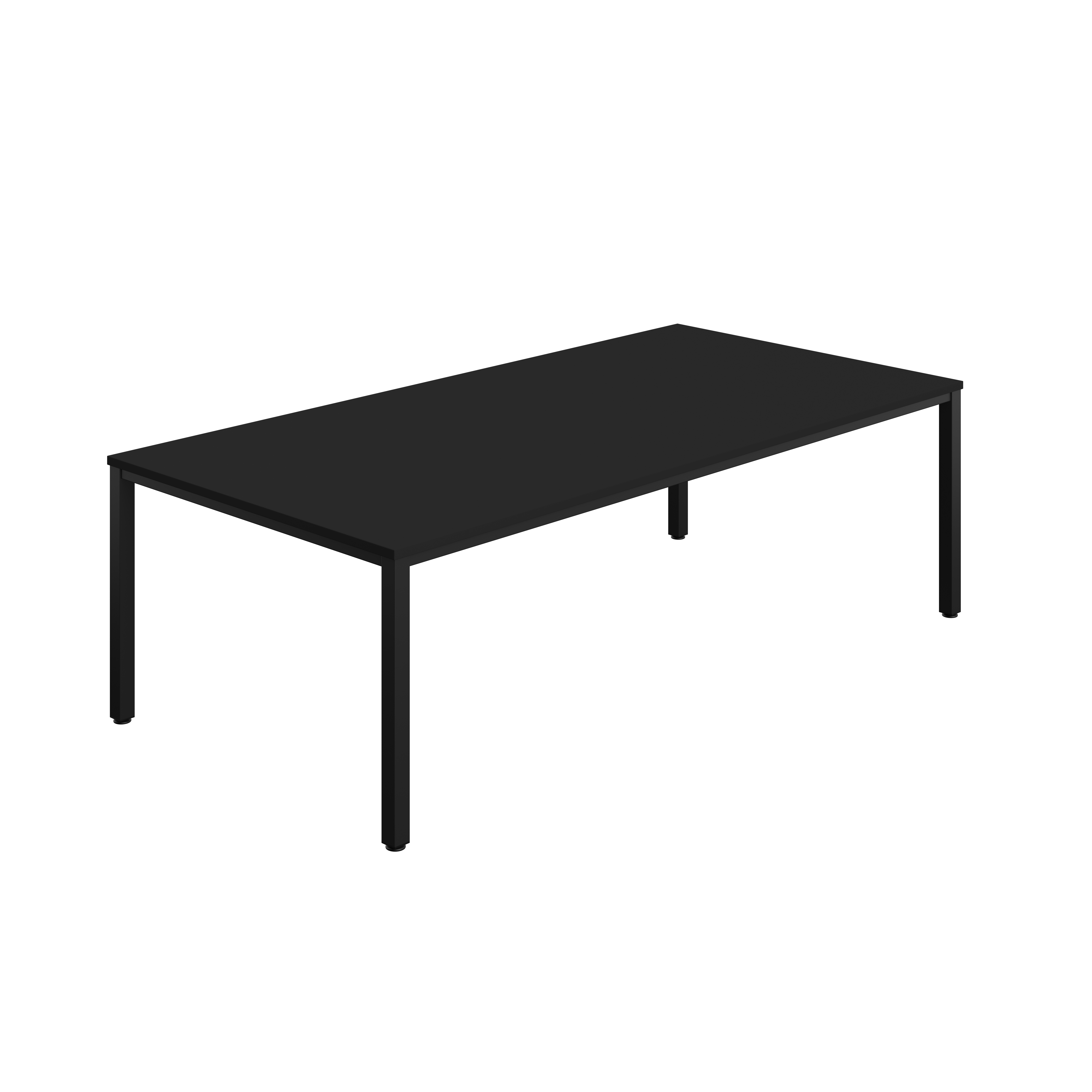 Fraction Infinity Rectangular Meeting Table (FSC) | 2400 X 1200 | Black/Black