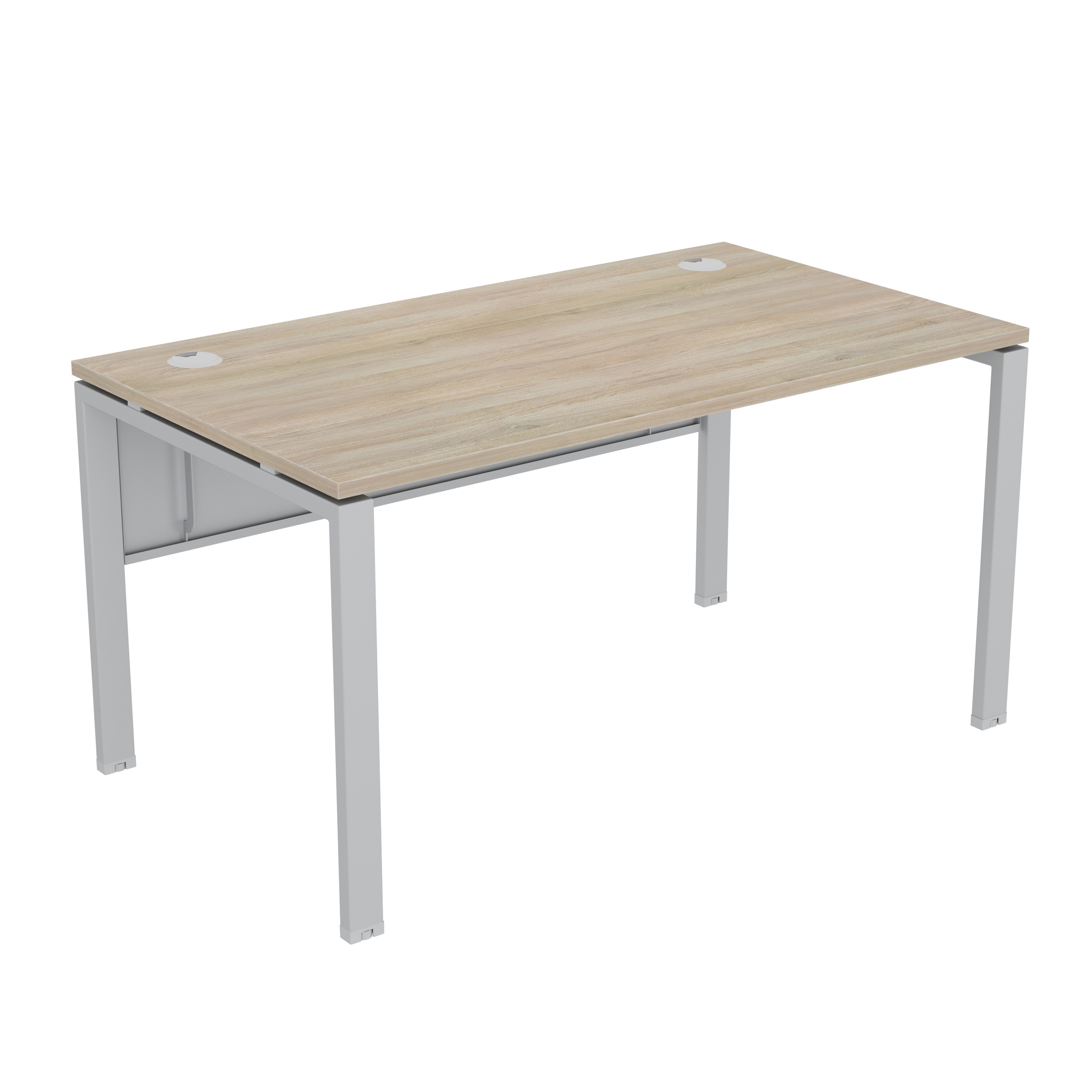 Synergy Metal Modesty Panel with Brackets & Fixings | 1600 | Silver thumbnail 2