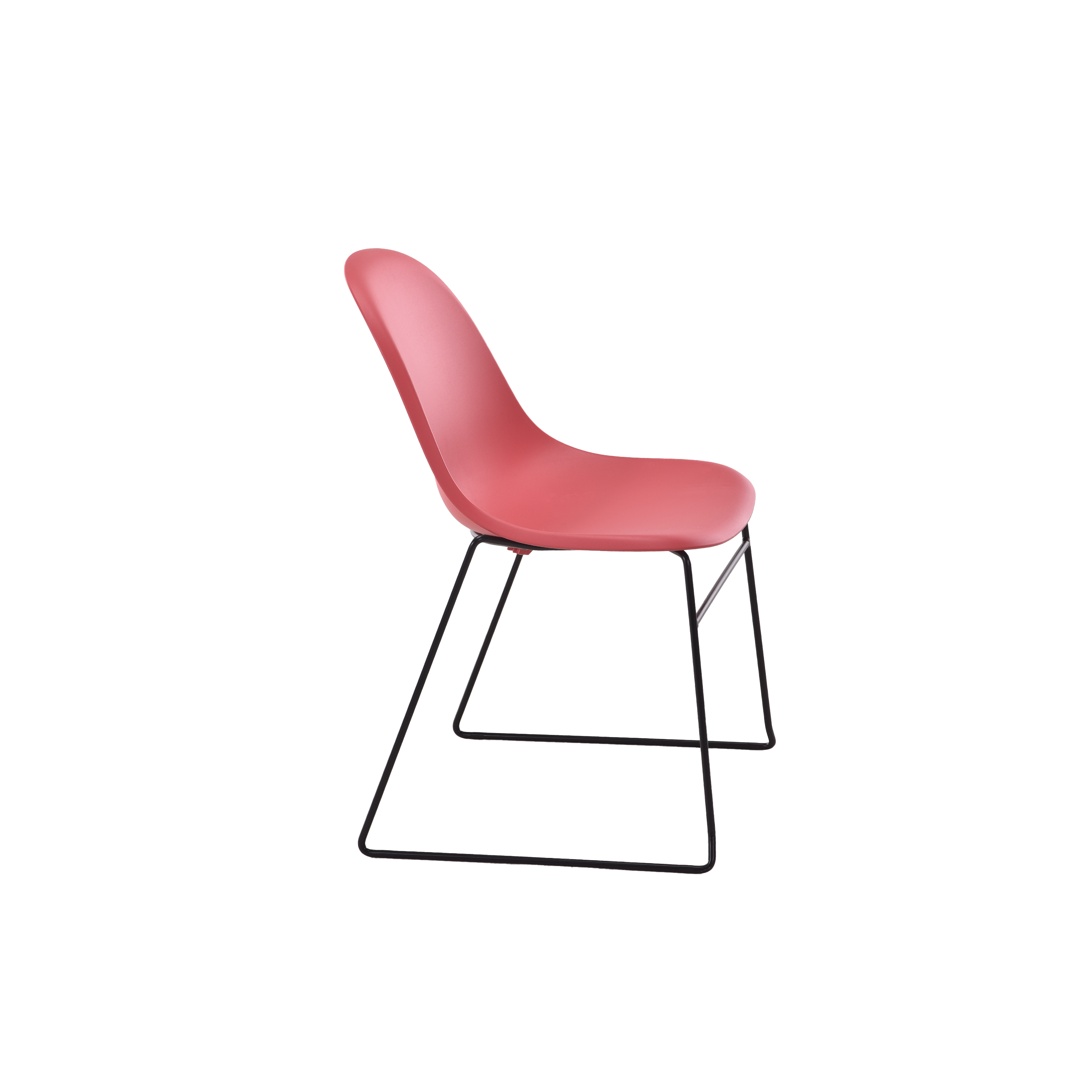 Lizzie Skid Chair | Red thumbnail 3