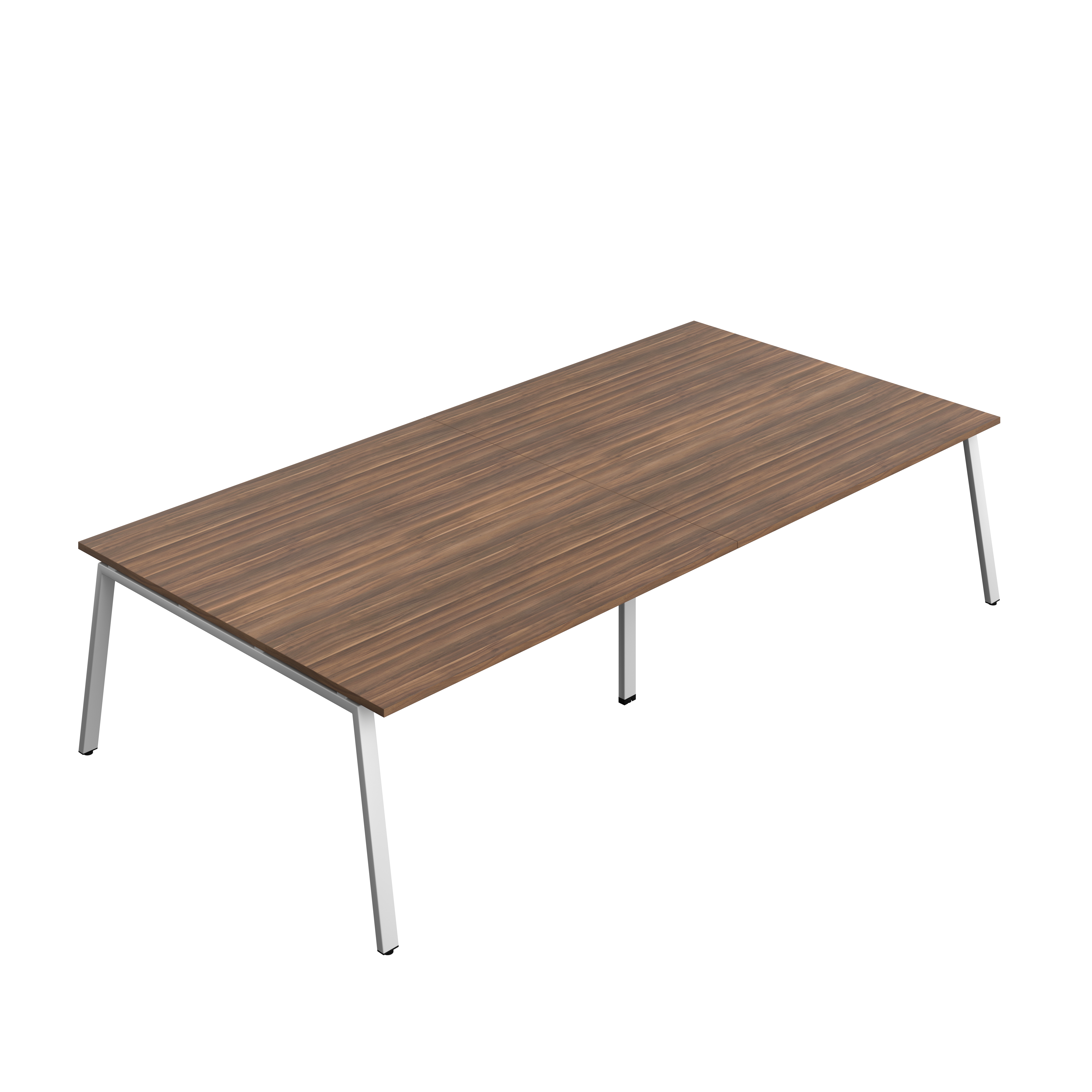 Synergy Meeting Table (FSC) : A-Frame Leg : 3200 | 1600 | Dark Walnut/Silver