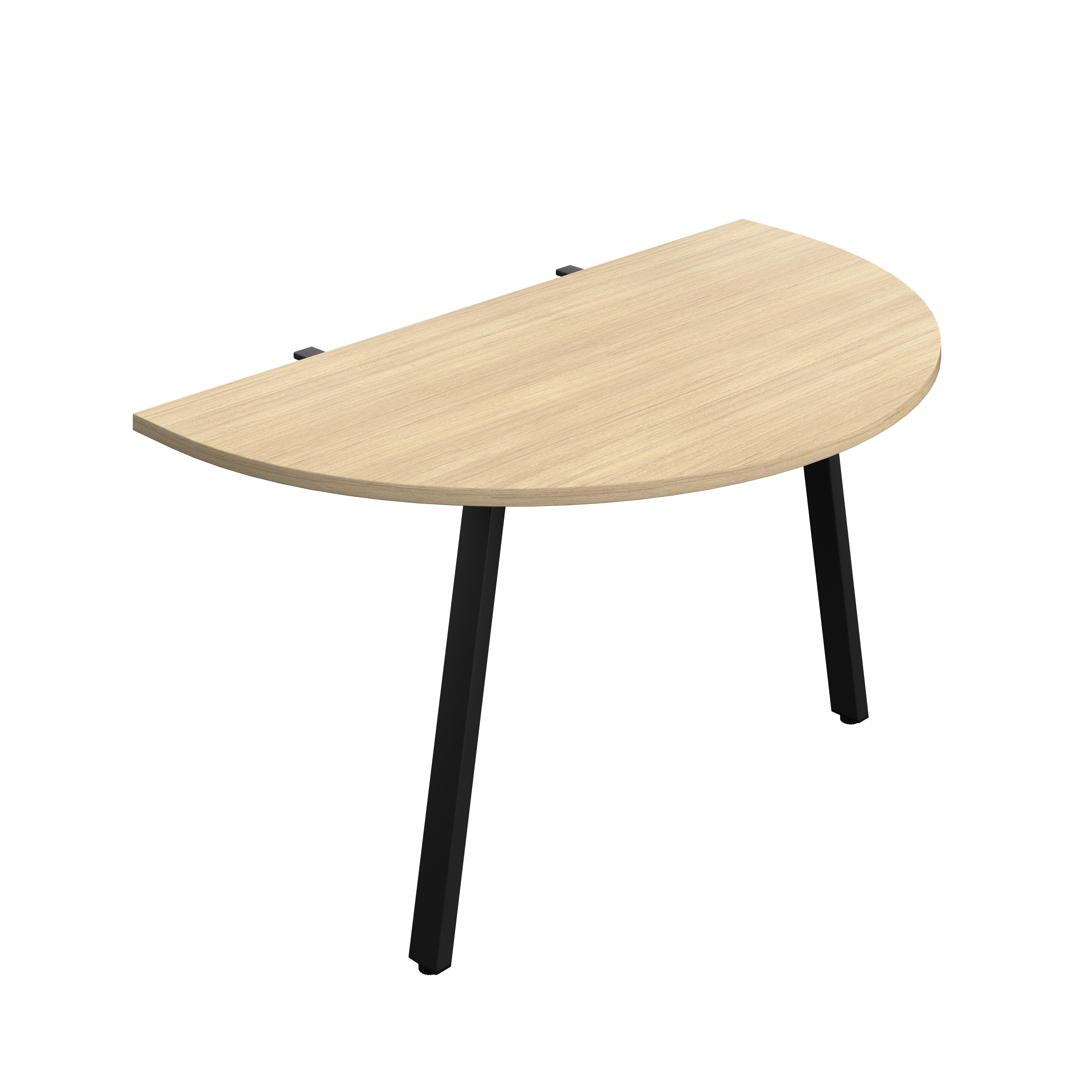Synergy Screen Depth D-End Single Person Bench : A-Frame Leg : 1400 | 800 | Nova Oak/Black