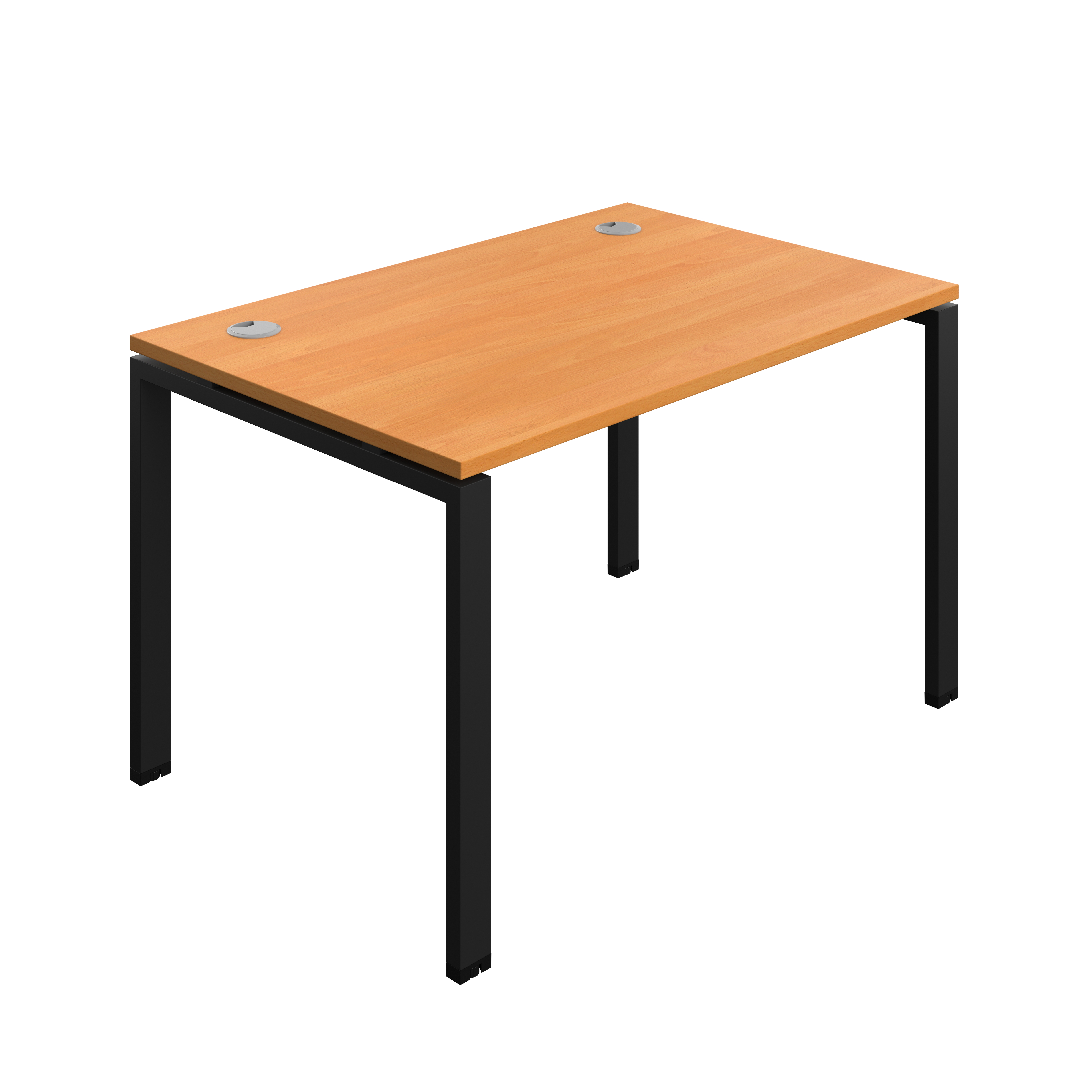 Synergy Bench with Cable Ports: 1 Person (FSC) : Goal Post Leg : 1200 | 800 | Beech/Black