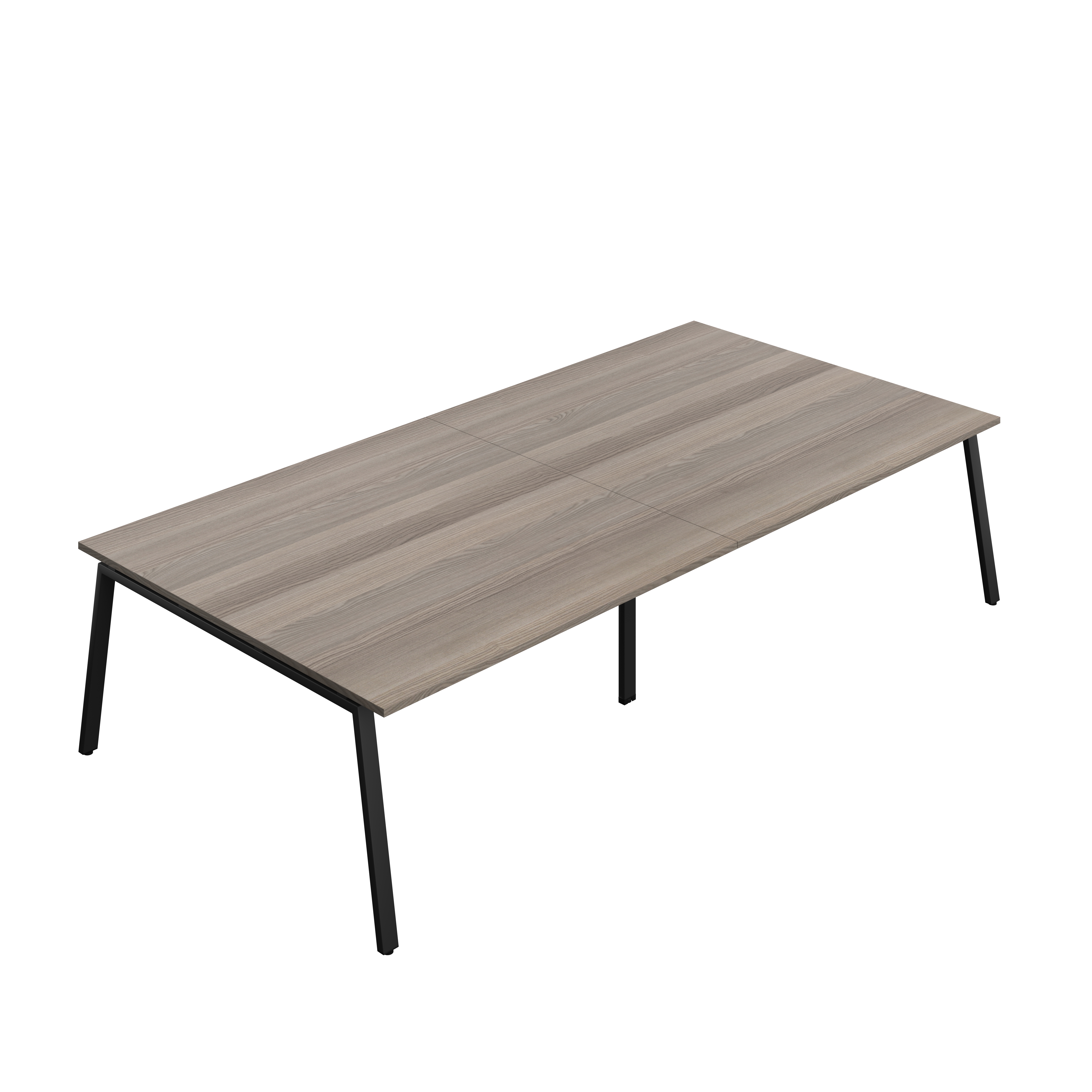 Synergy Meeting Table (FSC) : A-Frame Leg : 3200 | 1600 | Grey Oak/Black