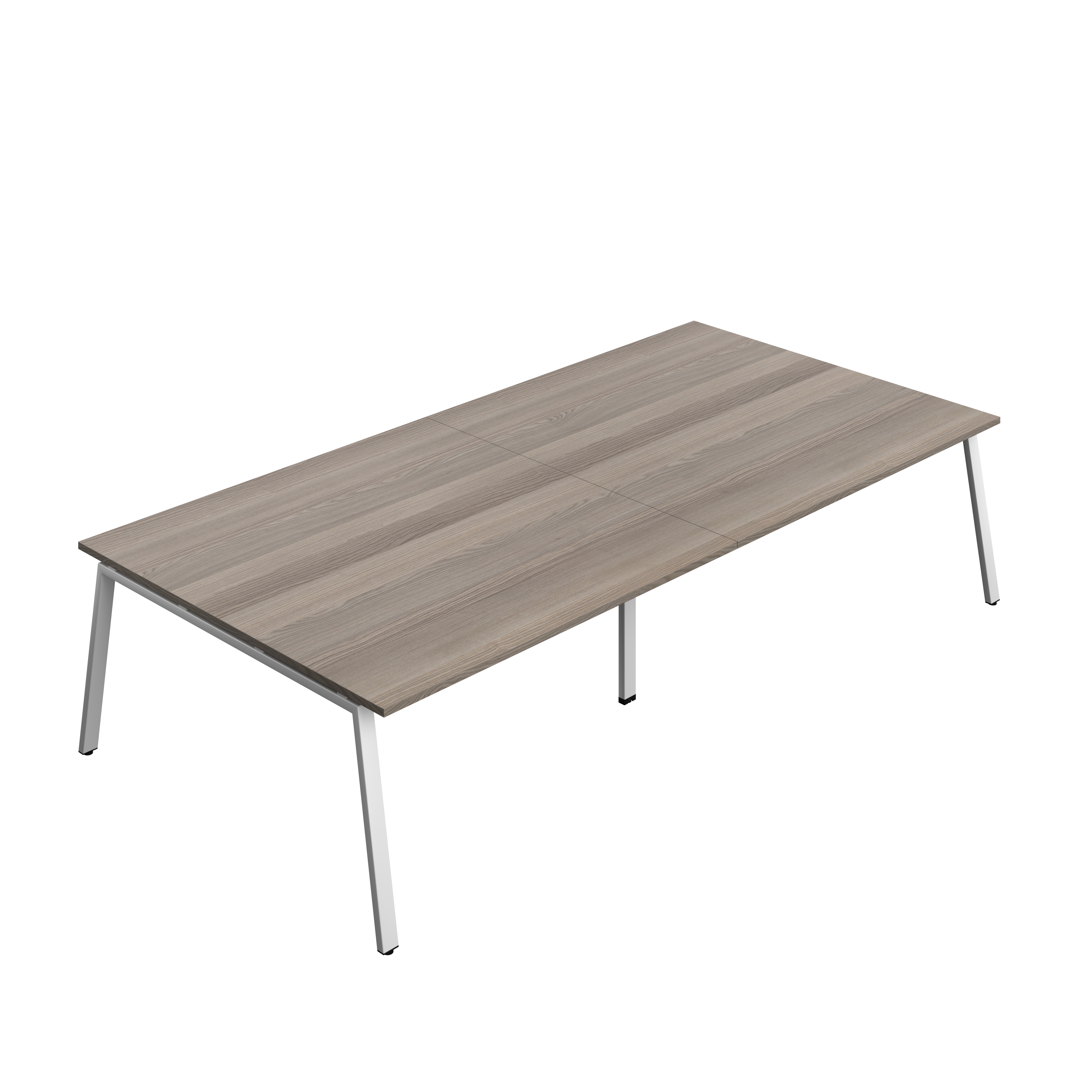 Synergy Meeting Table (FSC) : A-Frame Leg : 3200 | 1600 | Grey Oak/Silver