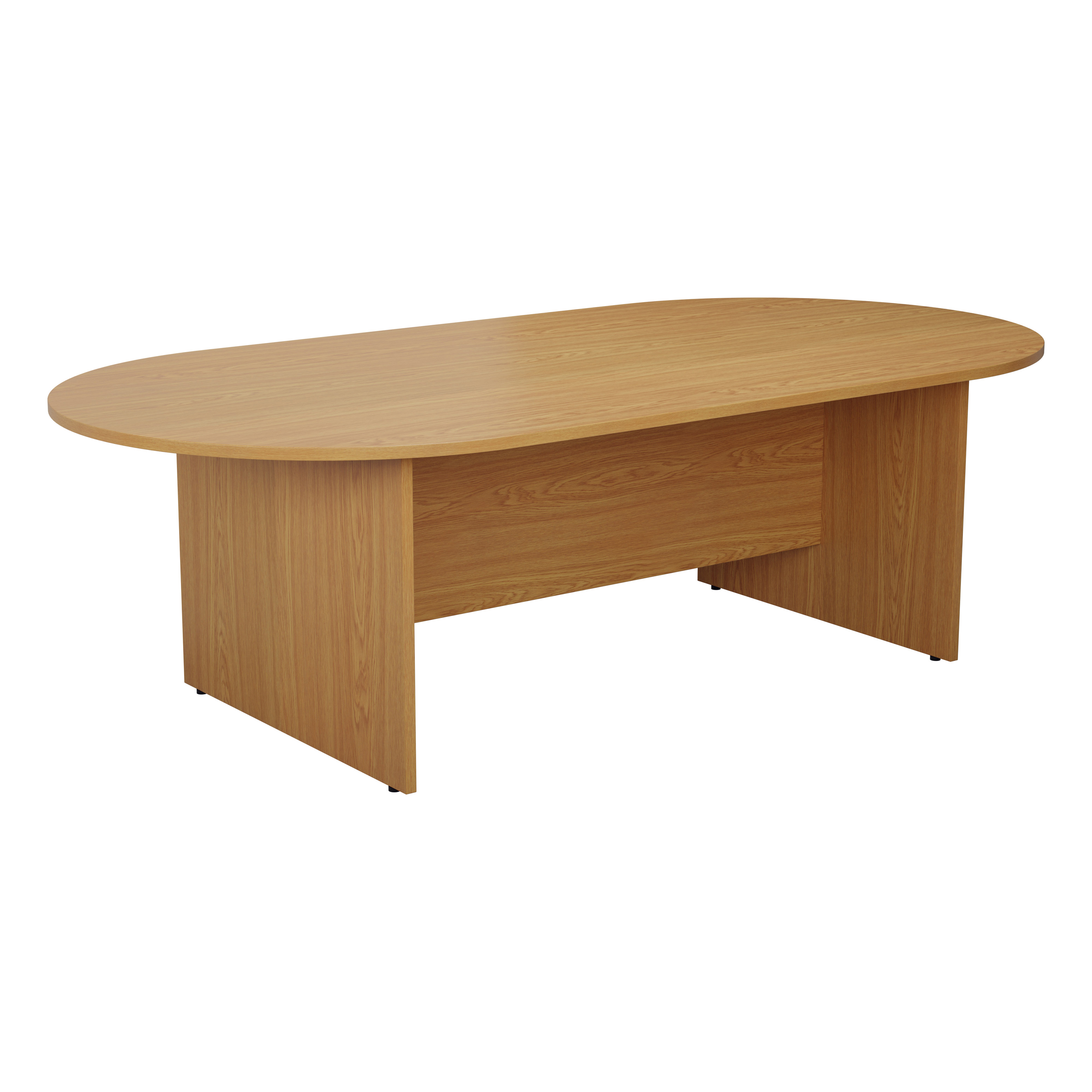D-End+Meeting+Table+%28FSC%29+1800mm+Nova+Oak