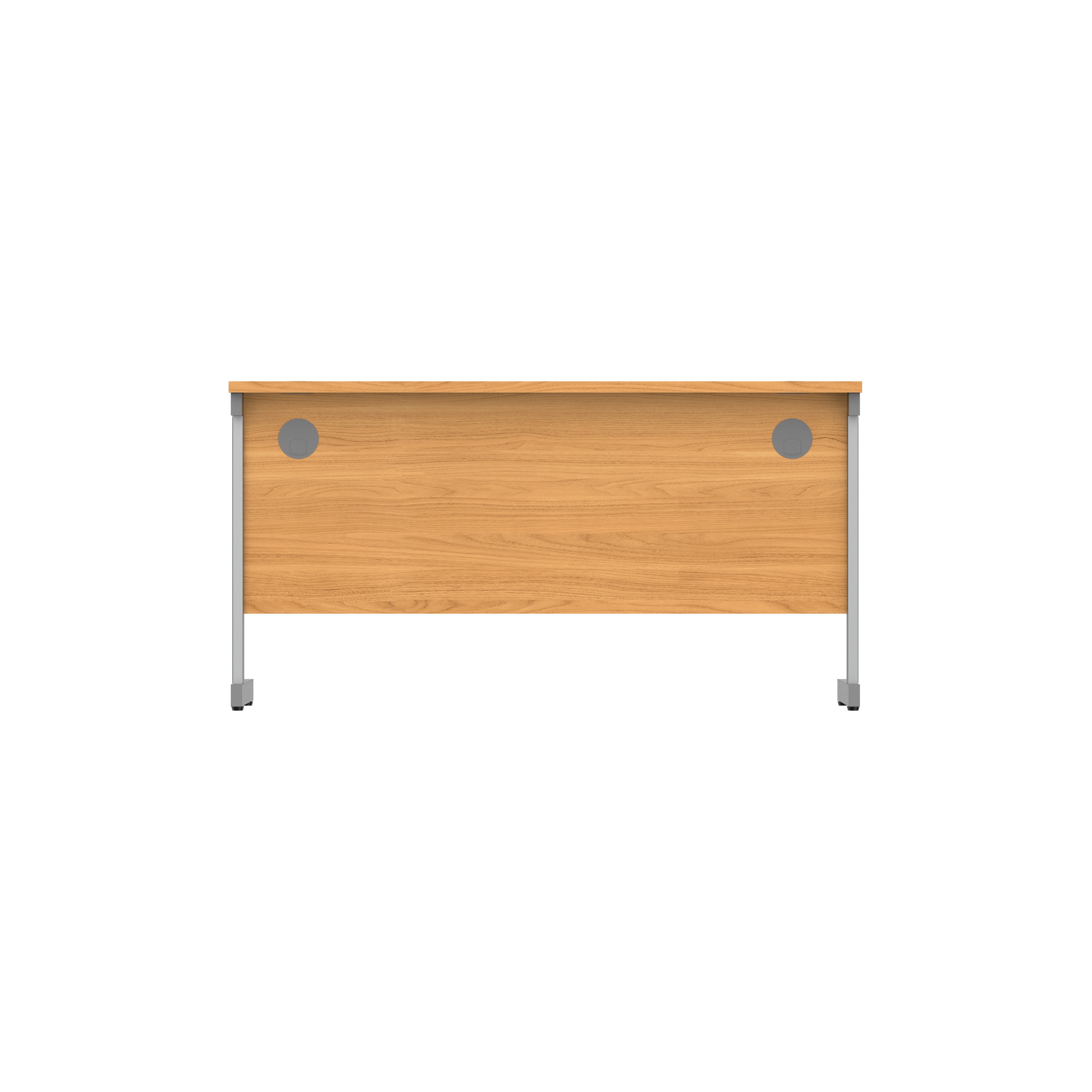 Office Rectangular Desk with Steel Single Upright Cantilever Frame (FSC) | 1400X600 | Norwegian Beech/Graphite thumbnail 5
