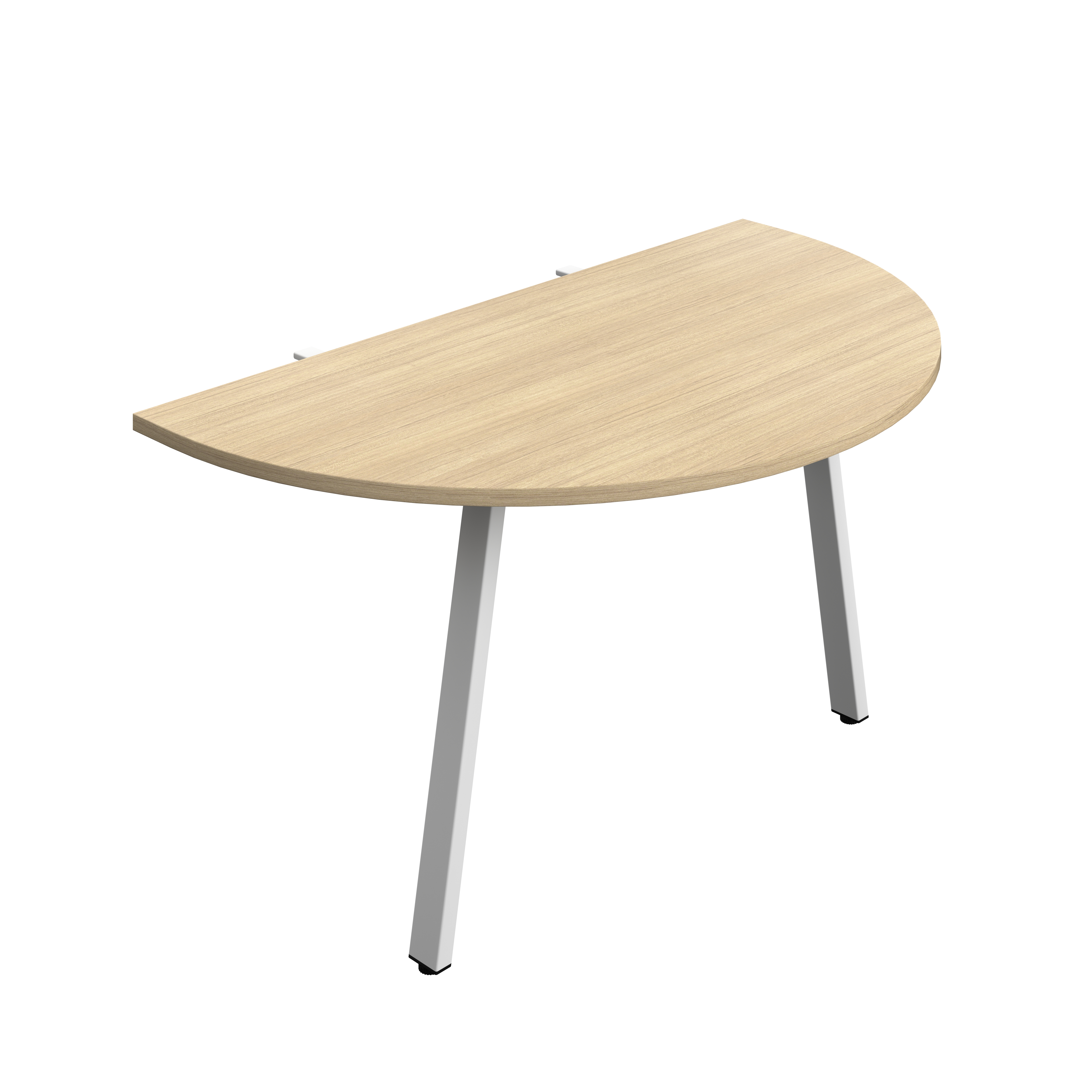 Synergy Screen Depth D-End Single Person Bench : A-Frame Leg : 1400 | 800 | Nova Oak/White