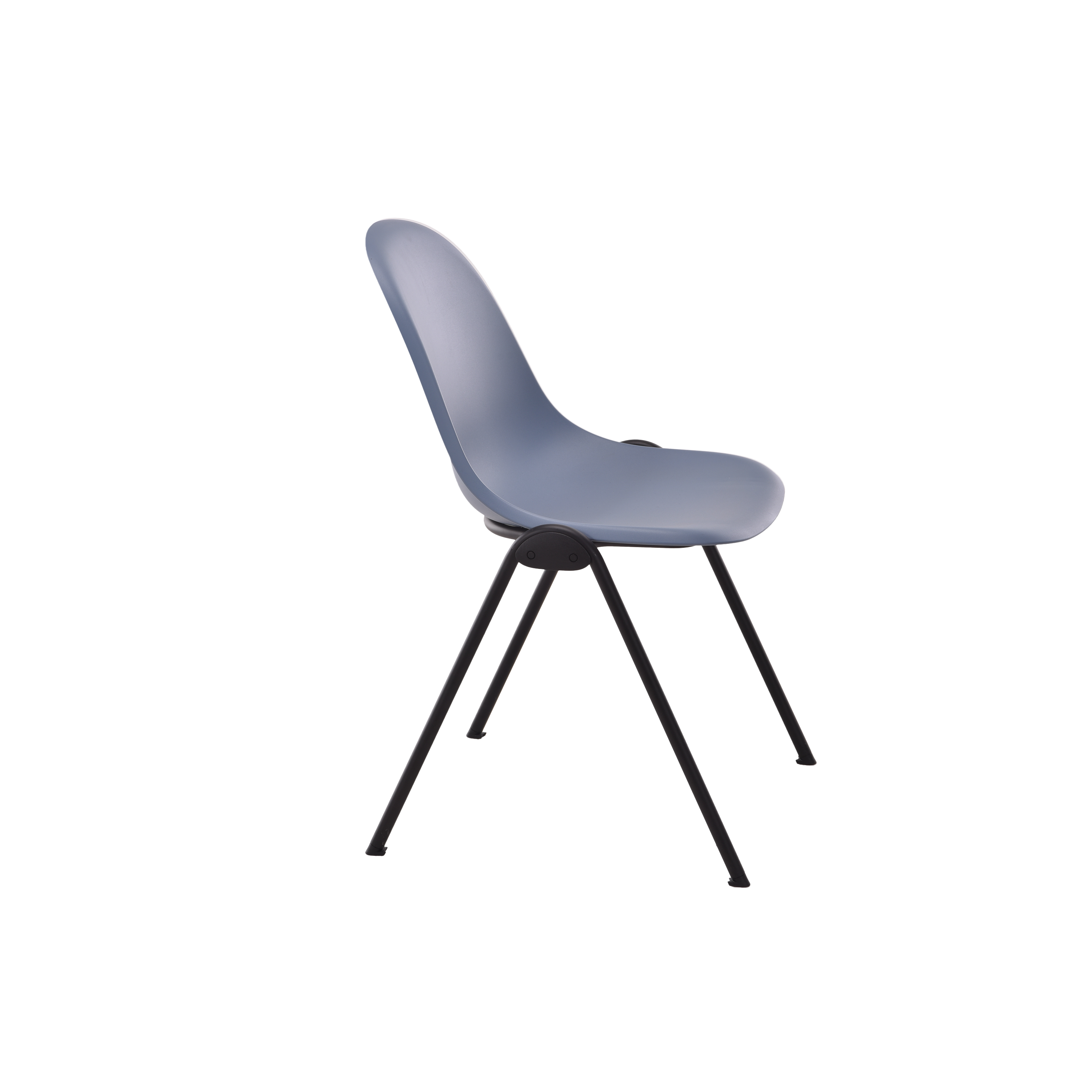 Lizzie 4 Leg Chair | Steel Blue thumbnail 3