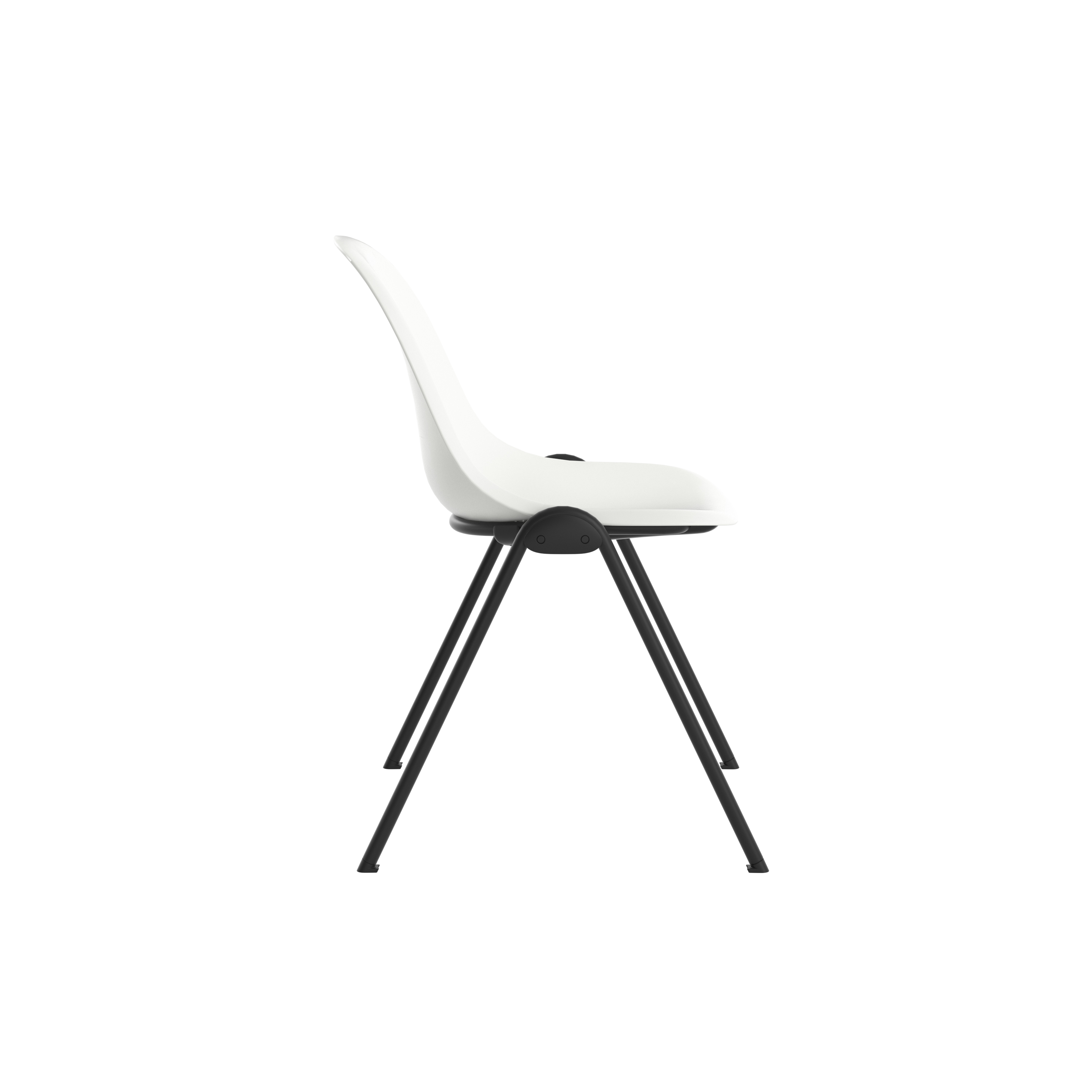 Lizzie 4 Leg Chair | White thumbnail 3