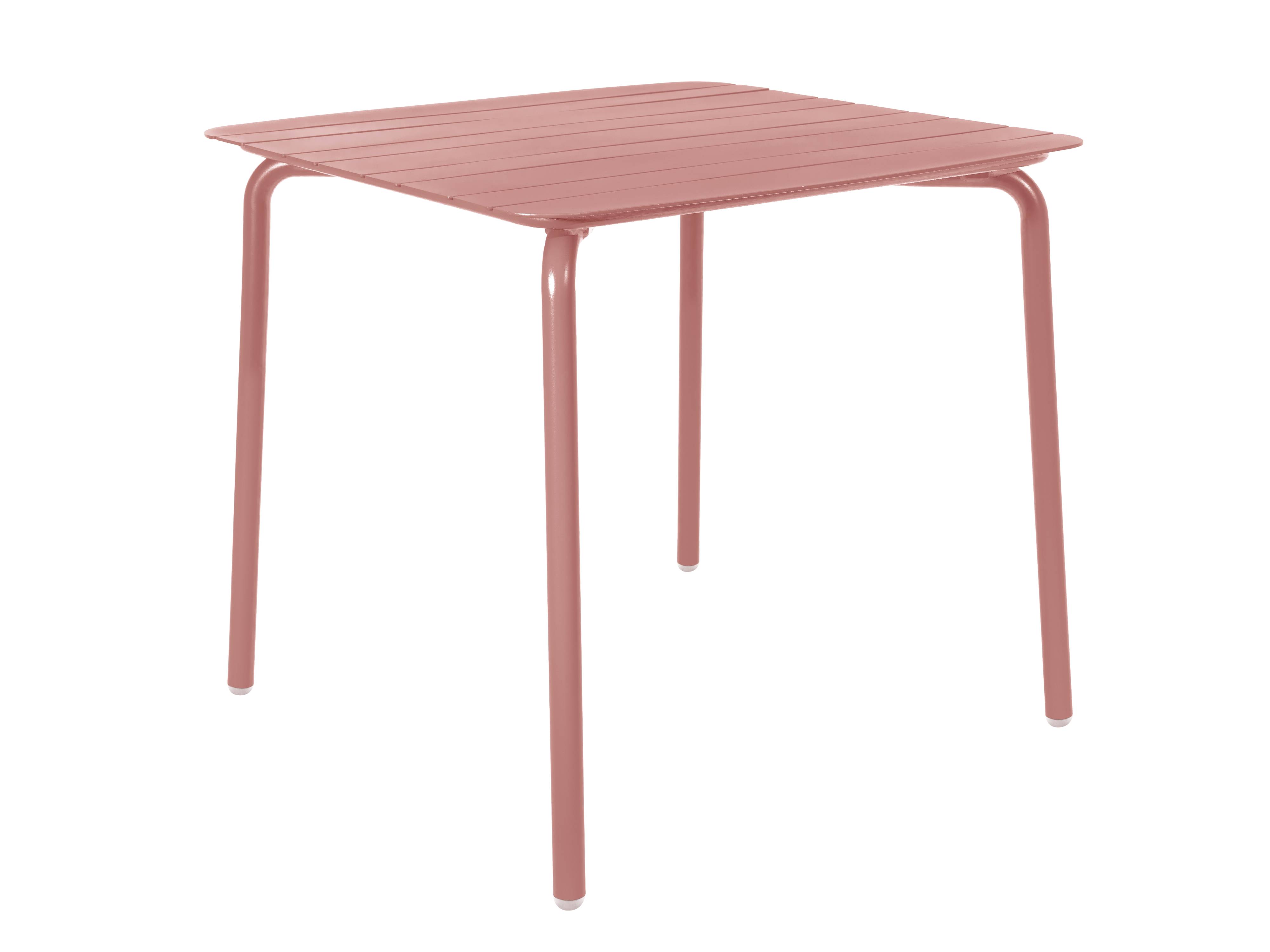 Breeze Aluminium Slatted Table | Square | Brick Dust