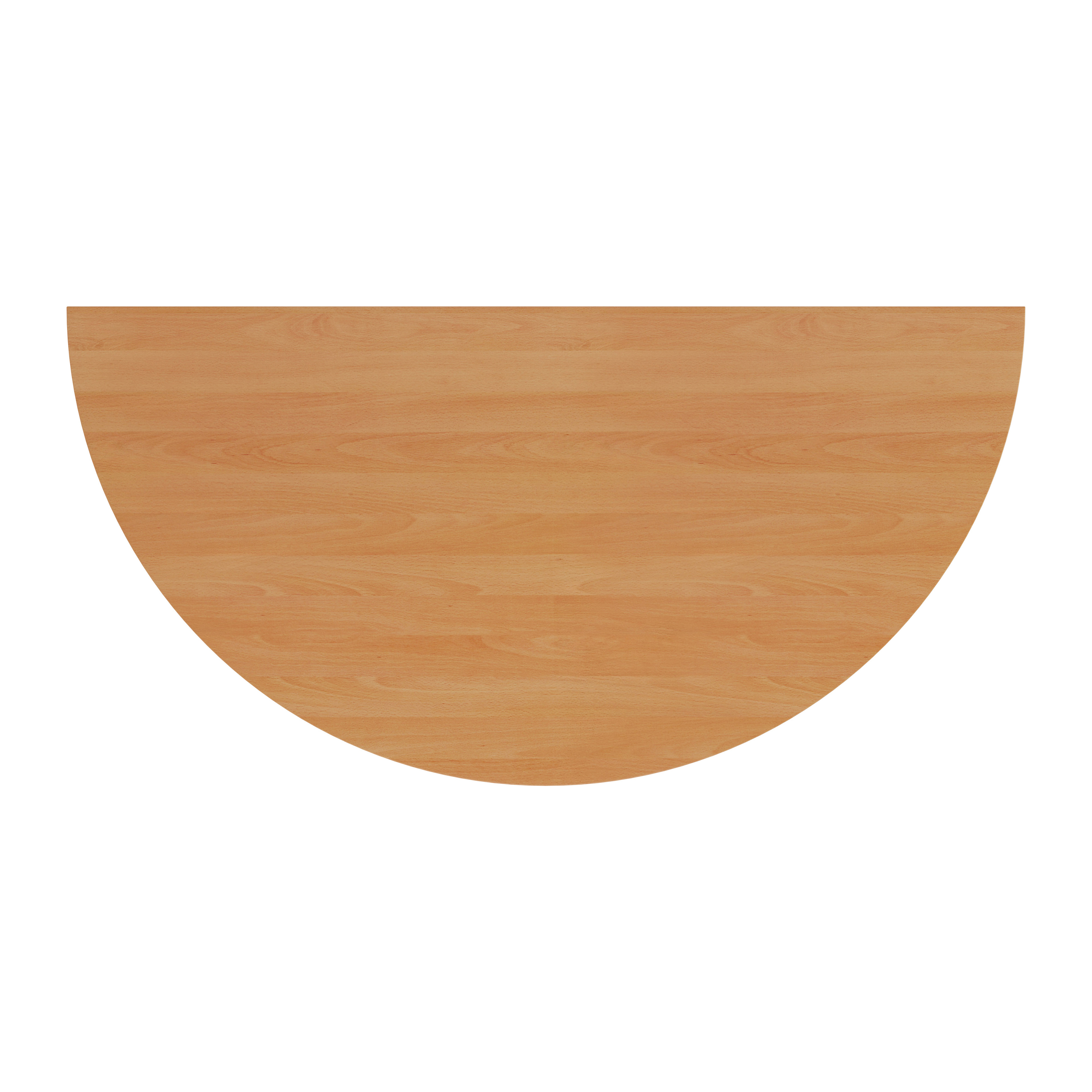 Semicircular Multipurpose Table | 1600 X 800 | Beech/Silver thumbnail 5
