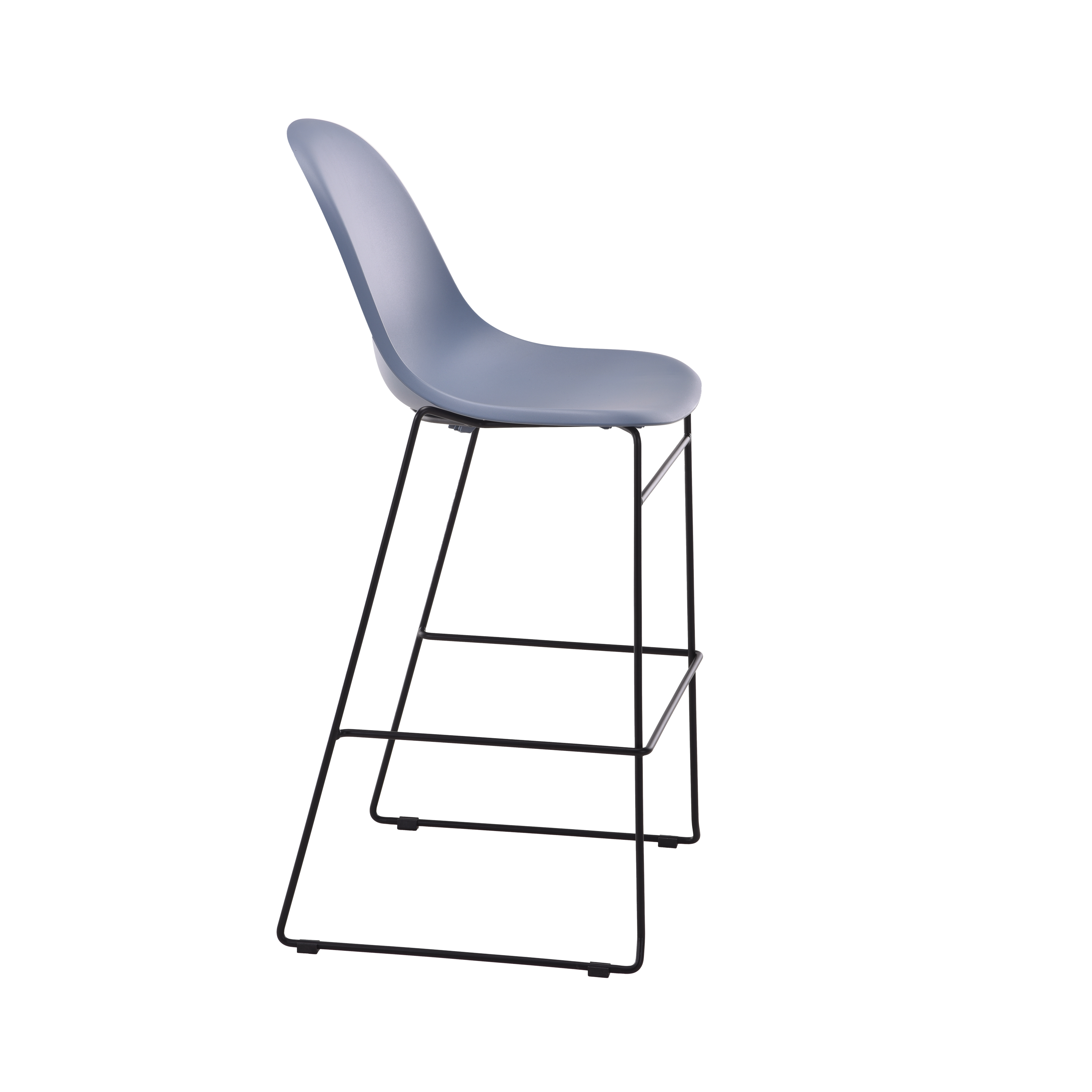 Lizzie High Stool | Steel Blue thumbnail 3
