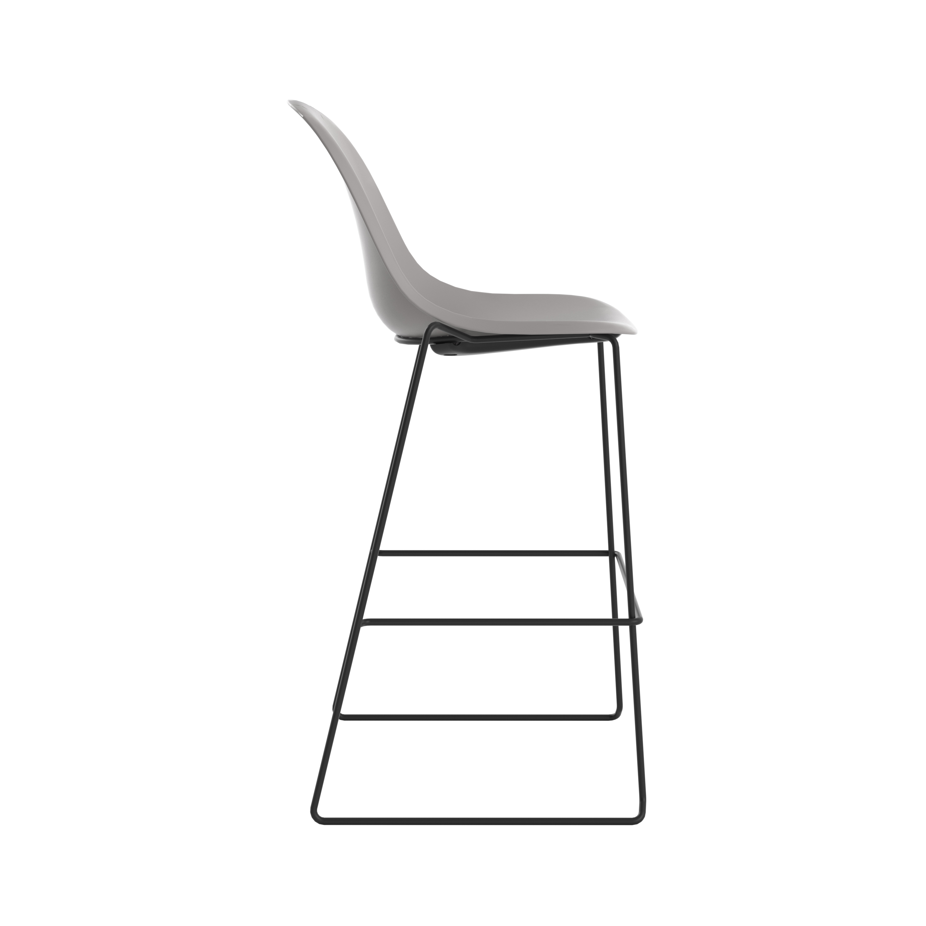 Lizzie High Stool | Grey thumbnail 3