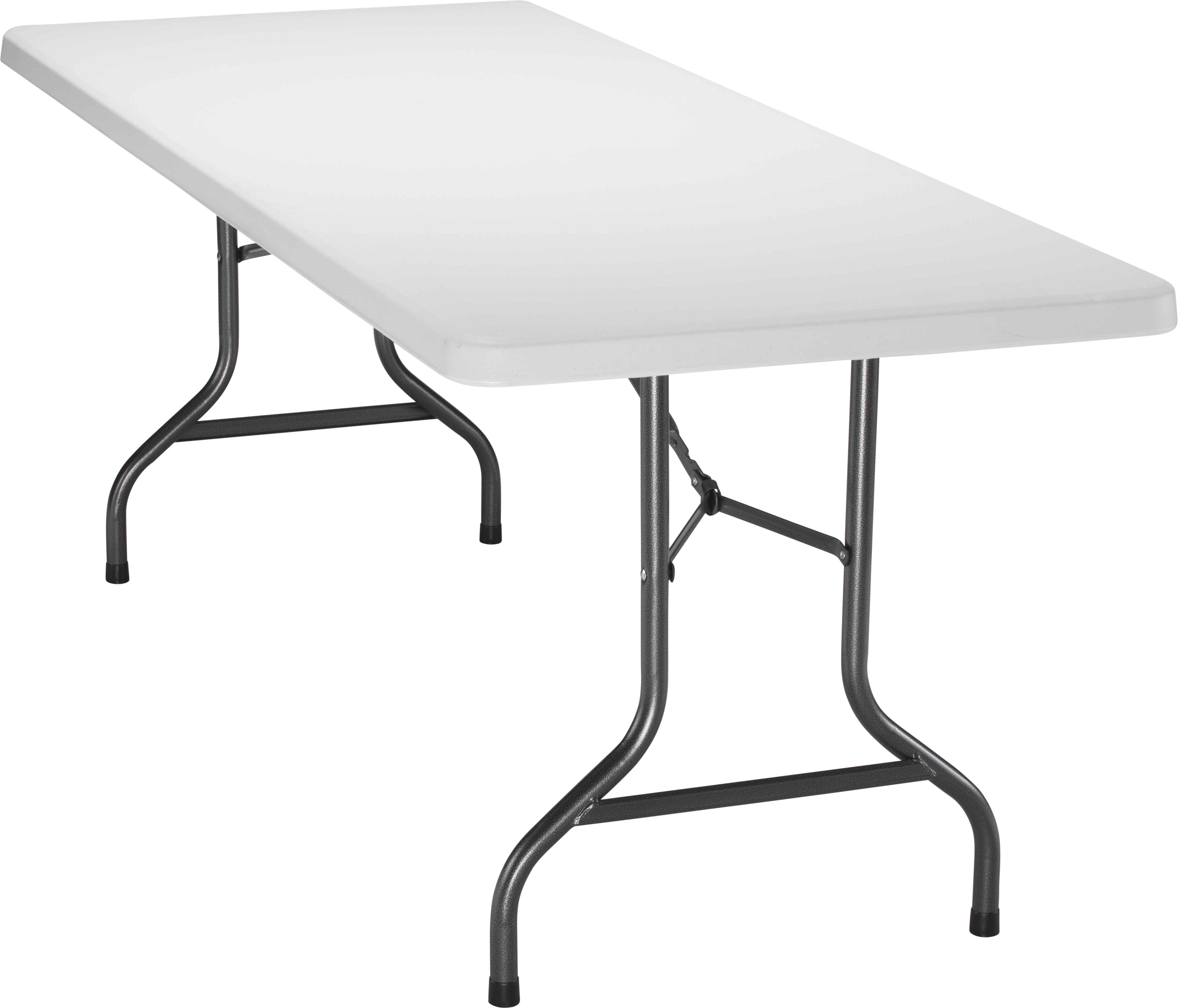 Folding Rectangular Table | 1810 | White thumbnail 3