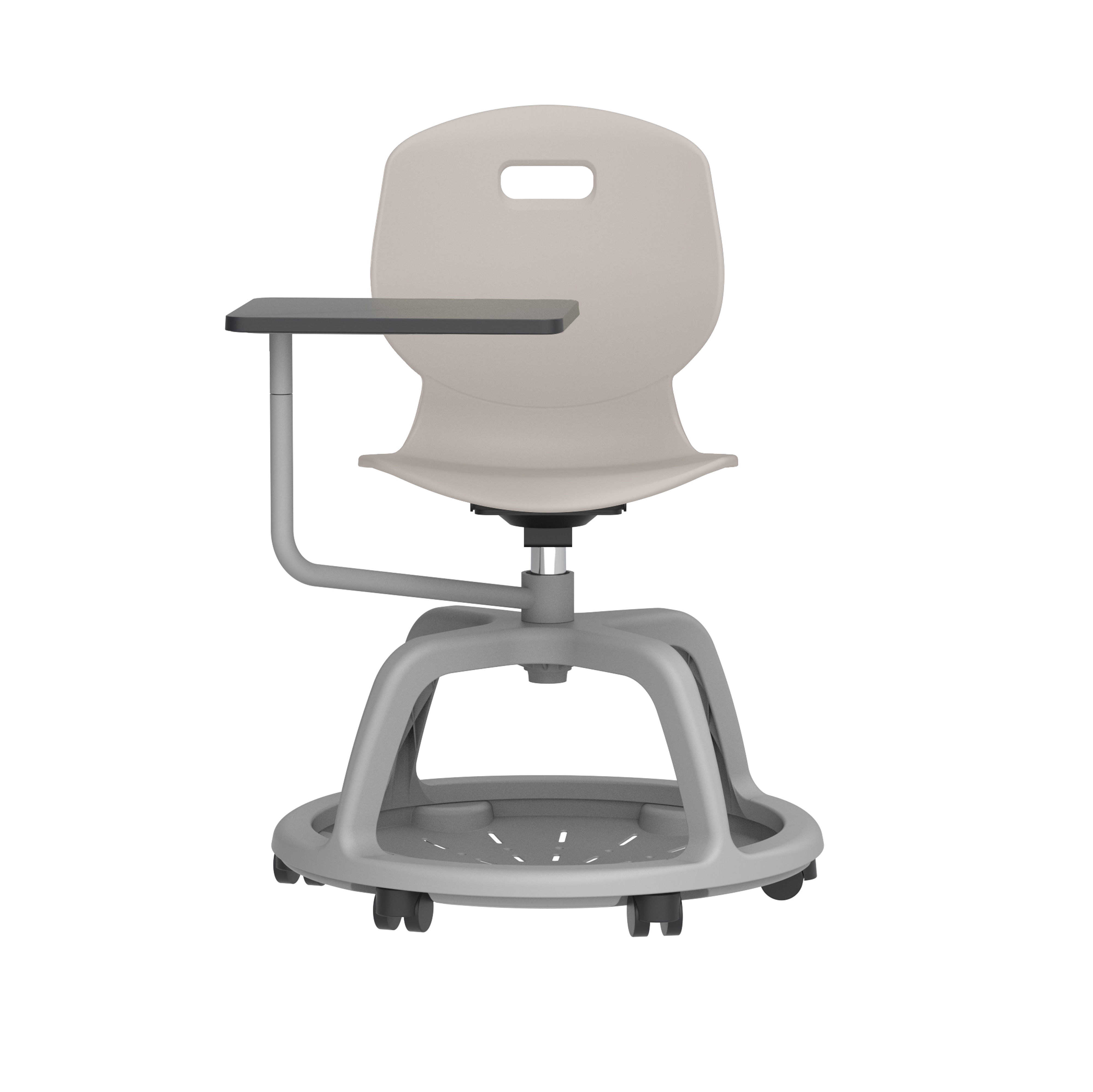 Titan Arc Community Swivel Chair with Arm Tablet thumbnail 2