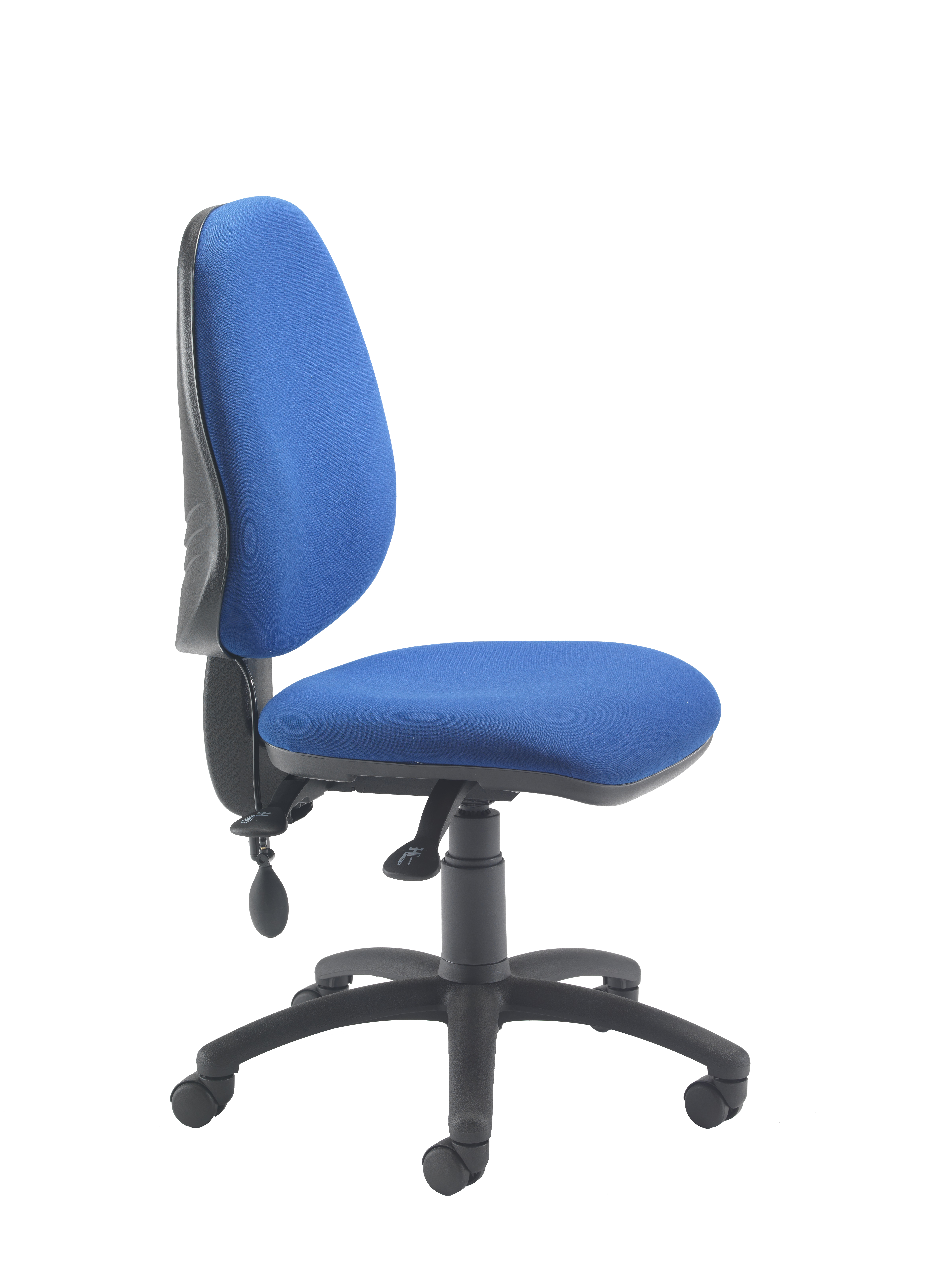 Calypso Ergo 2 Lever Office Chair with Lumbar Pump | No Arms | Royal Blue thumbnail 3