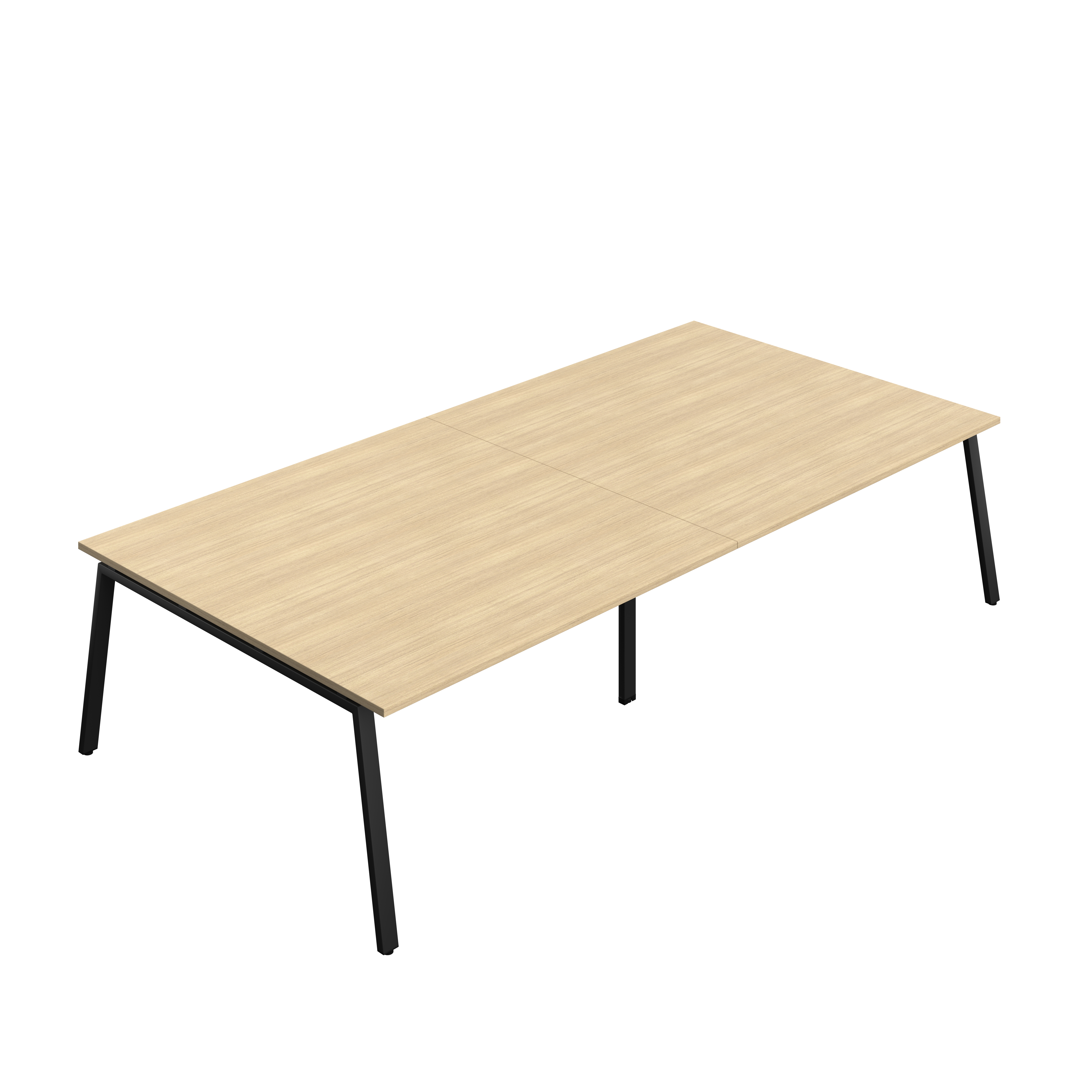 Synergy Meeting Table (FSC) : A-Frame Leg : 3200 | 1600 | Nova Oak/Black