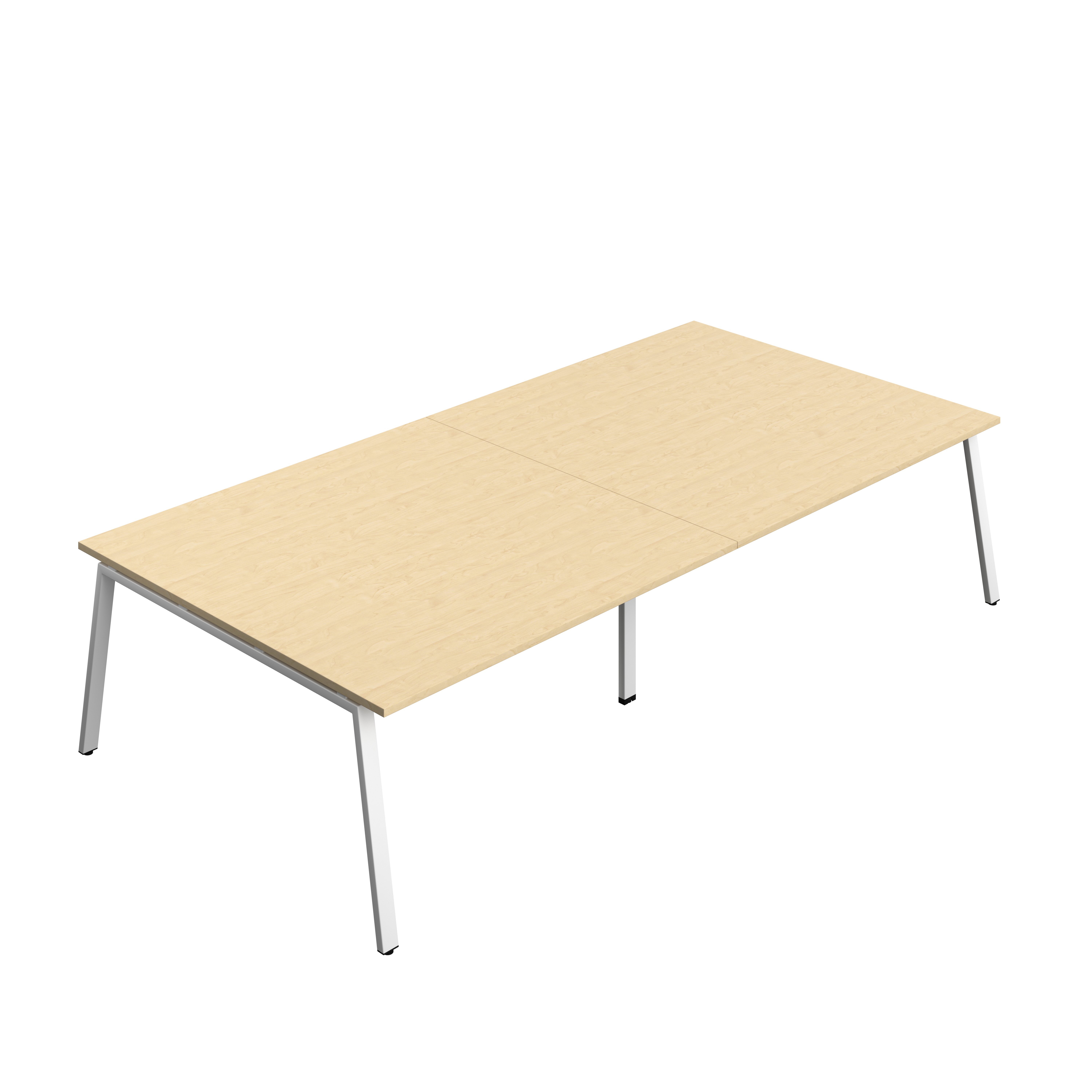 Synergy Meeting Table (FSC) : A-Frame Leg : 3200 | 1600 | Maple/White
