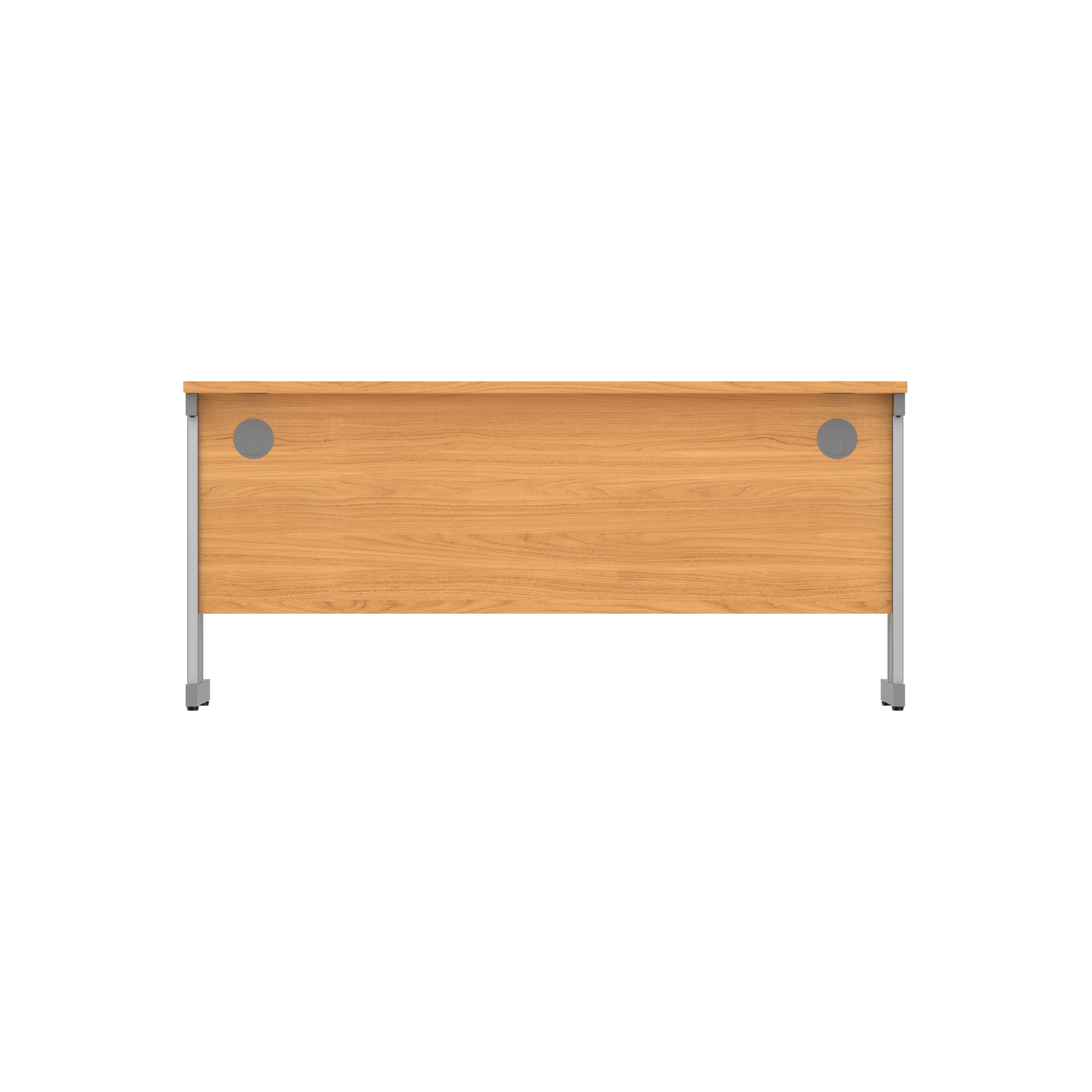 Office Rectangular Desk with Steel Double Upright Cantilever Frame (FSC) | 1600X600 | Norwegian Beech/Graphite thumbnail 5