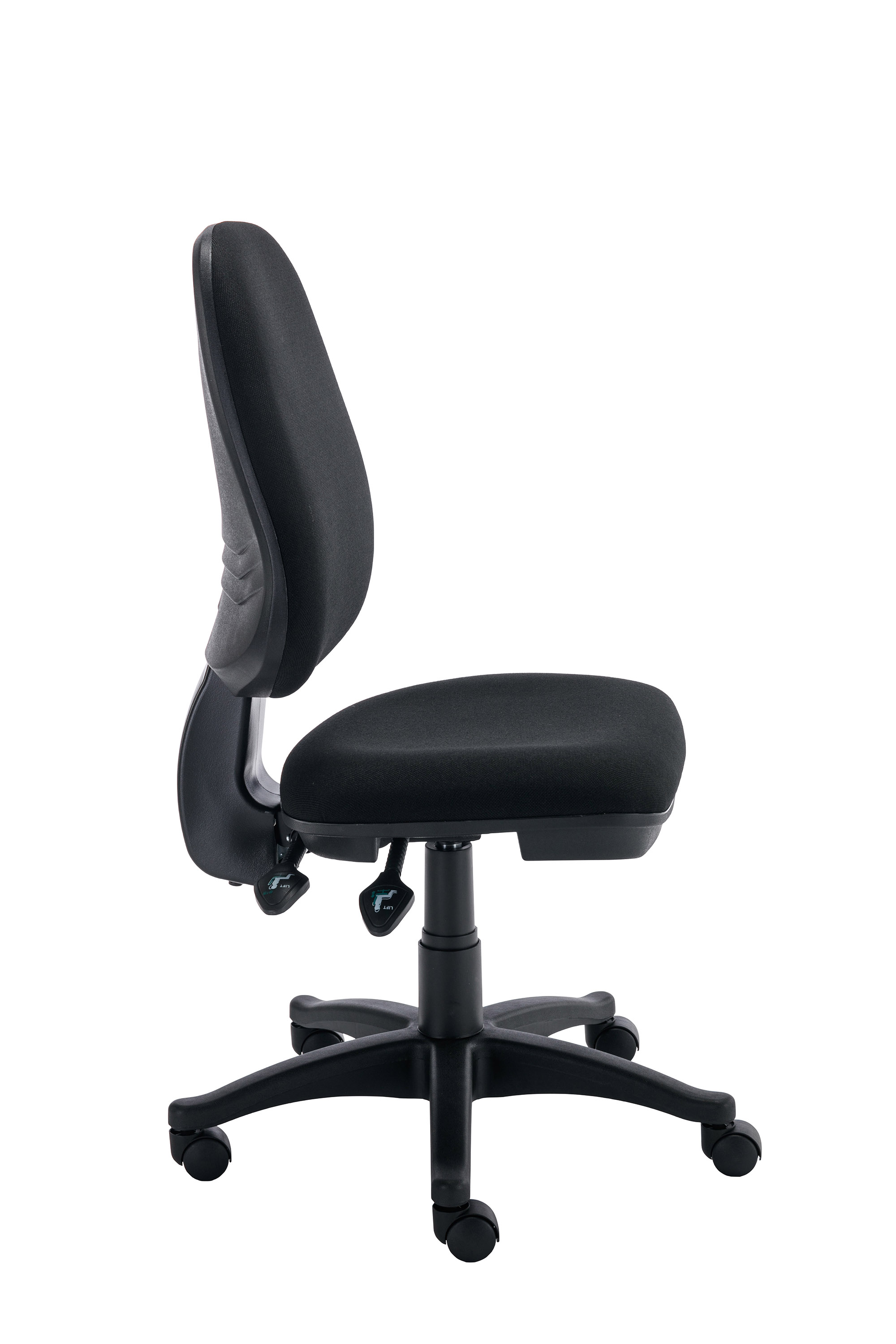 Versi 2 Lever Operator Chair | No Arms | Black thumbnail 3