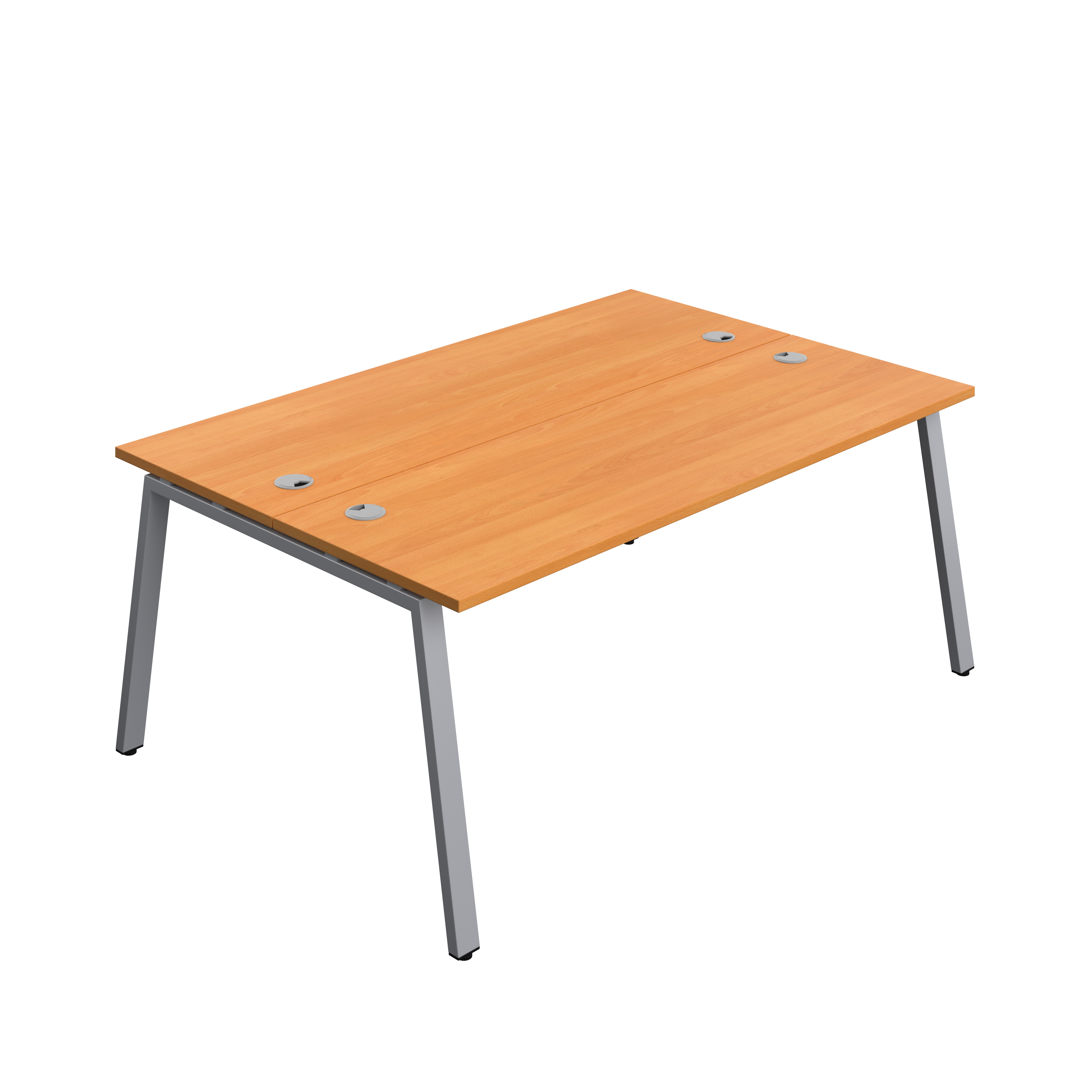 Synergy Bench with Cable Ports: 2 Person (FSC) : A-Frame Leg : 1800 | 700 | Unlimited/Silver