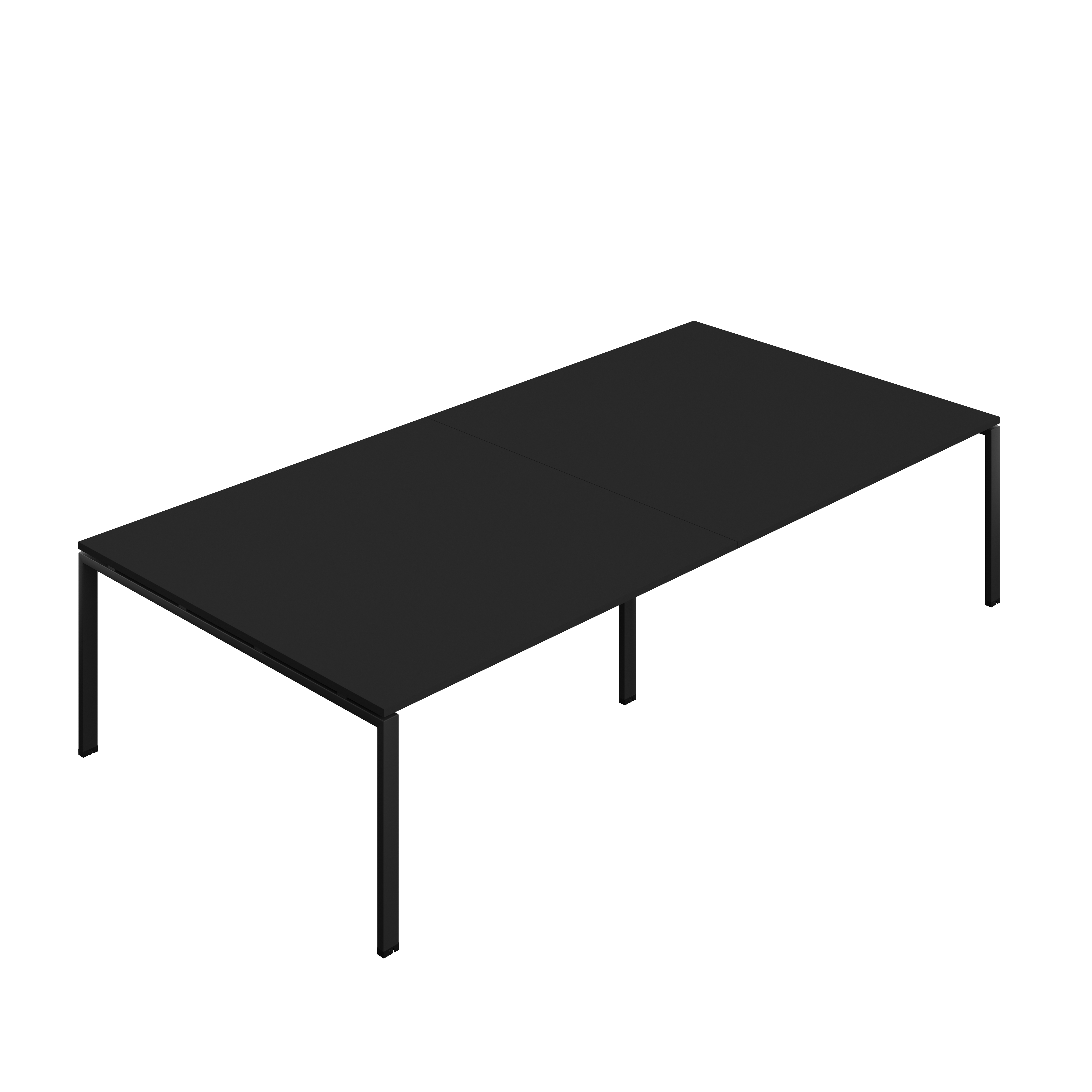 Synergy Meeting Table (FSC) : Goal Post Leg : 3200 | 1600 | Black/Black