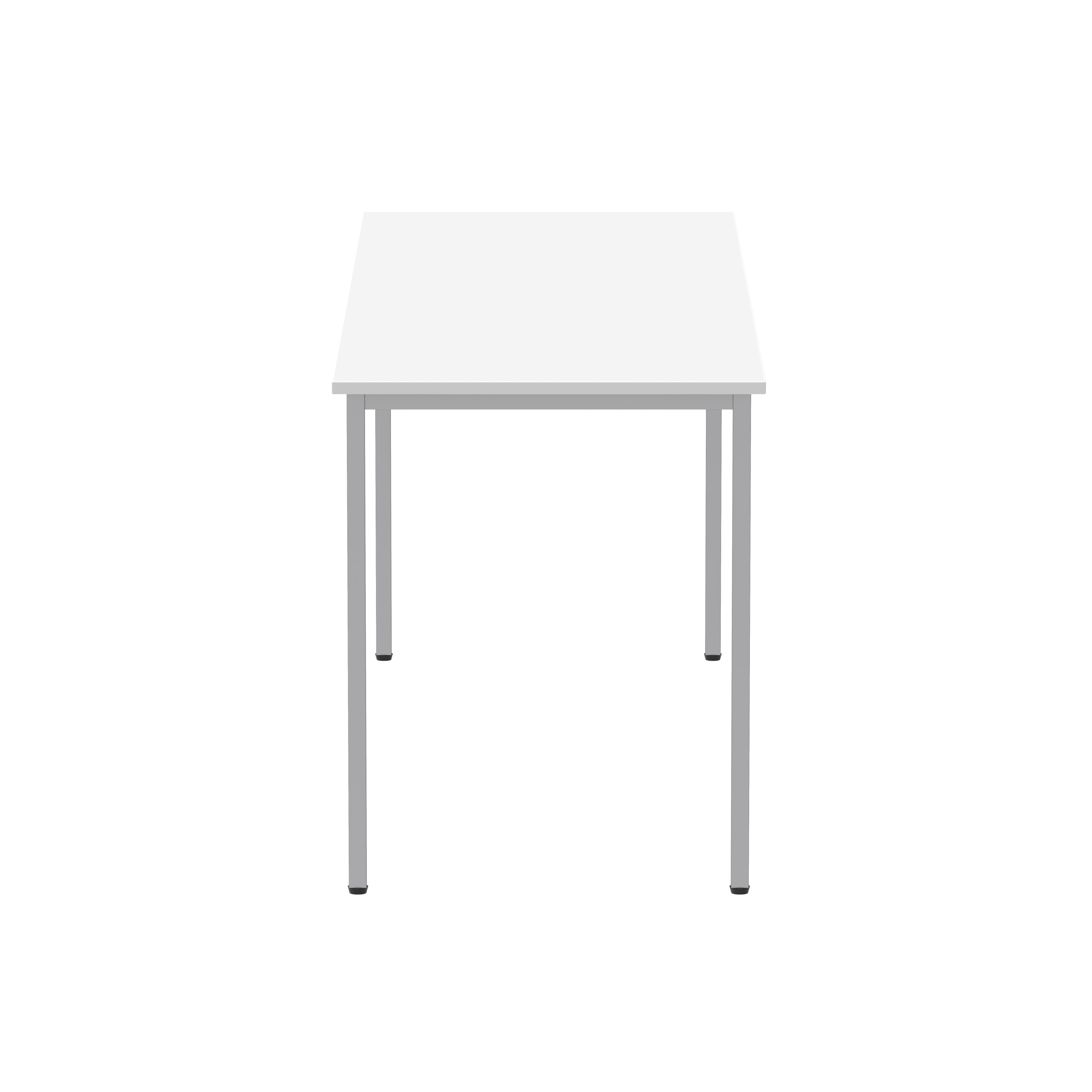 Office Rectangular Multi-Use Table (FSC) | 1800X600 | Arctic White/Silver thumbnail 4